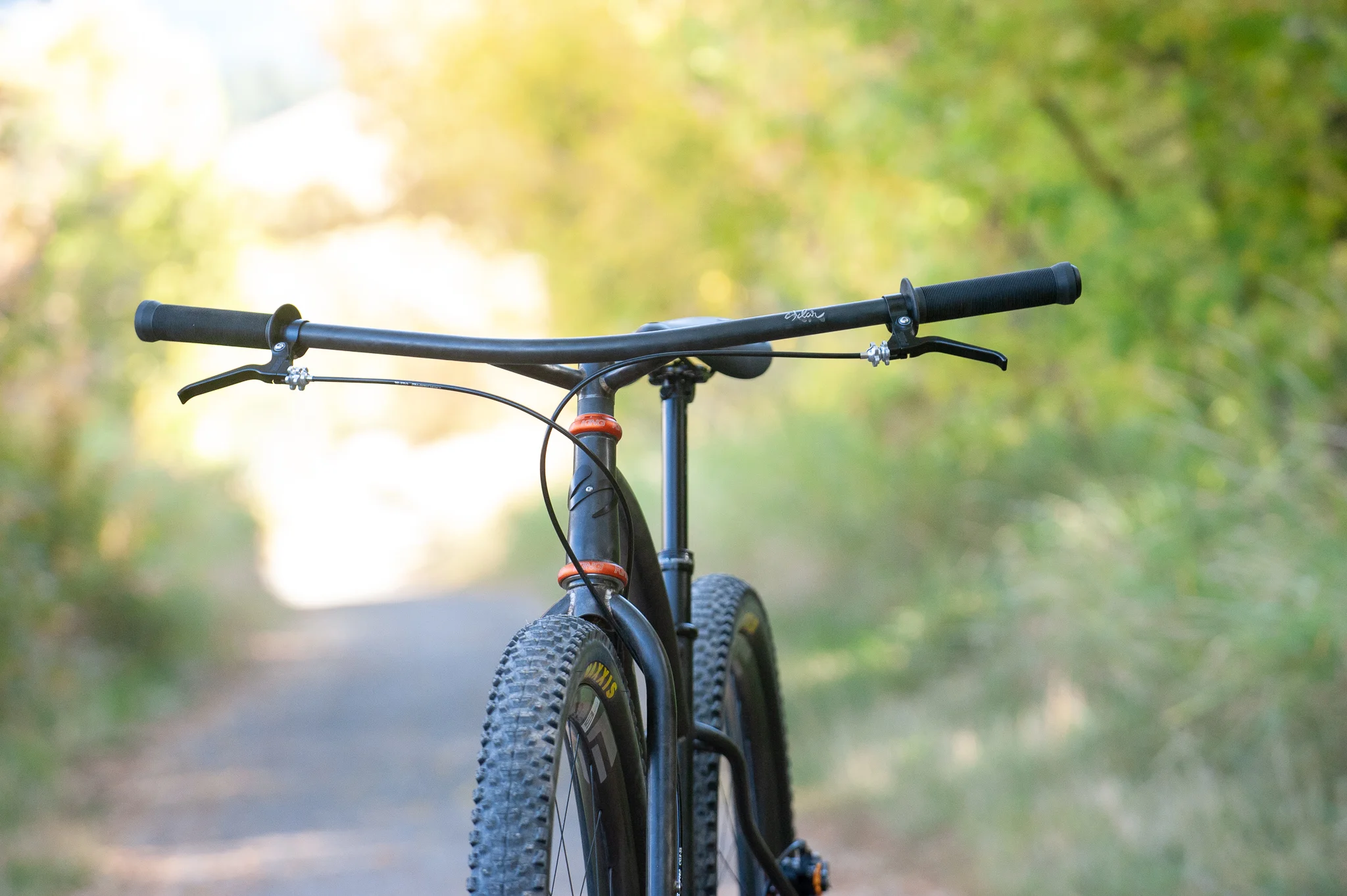 sklar klunker singlespeed mountain bike matte orange chris king