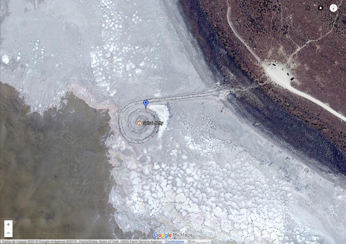 Vista de Muelle espiral en Google Earth