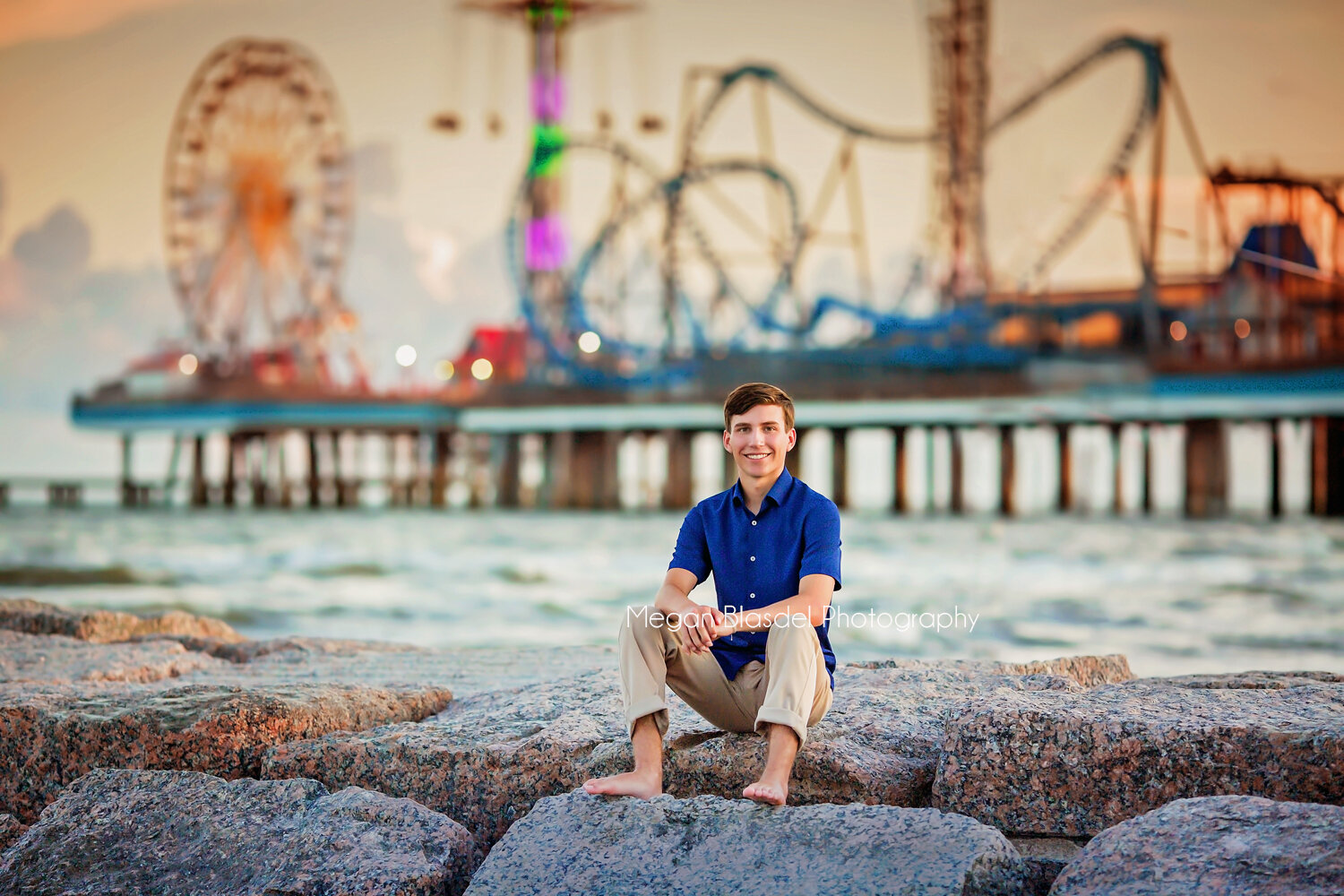 Galveston Pleasure Pier Beach