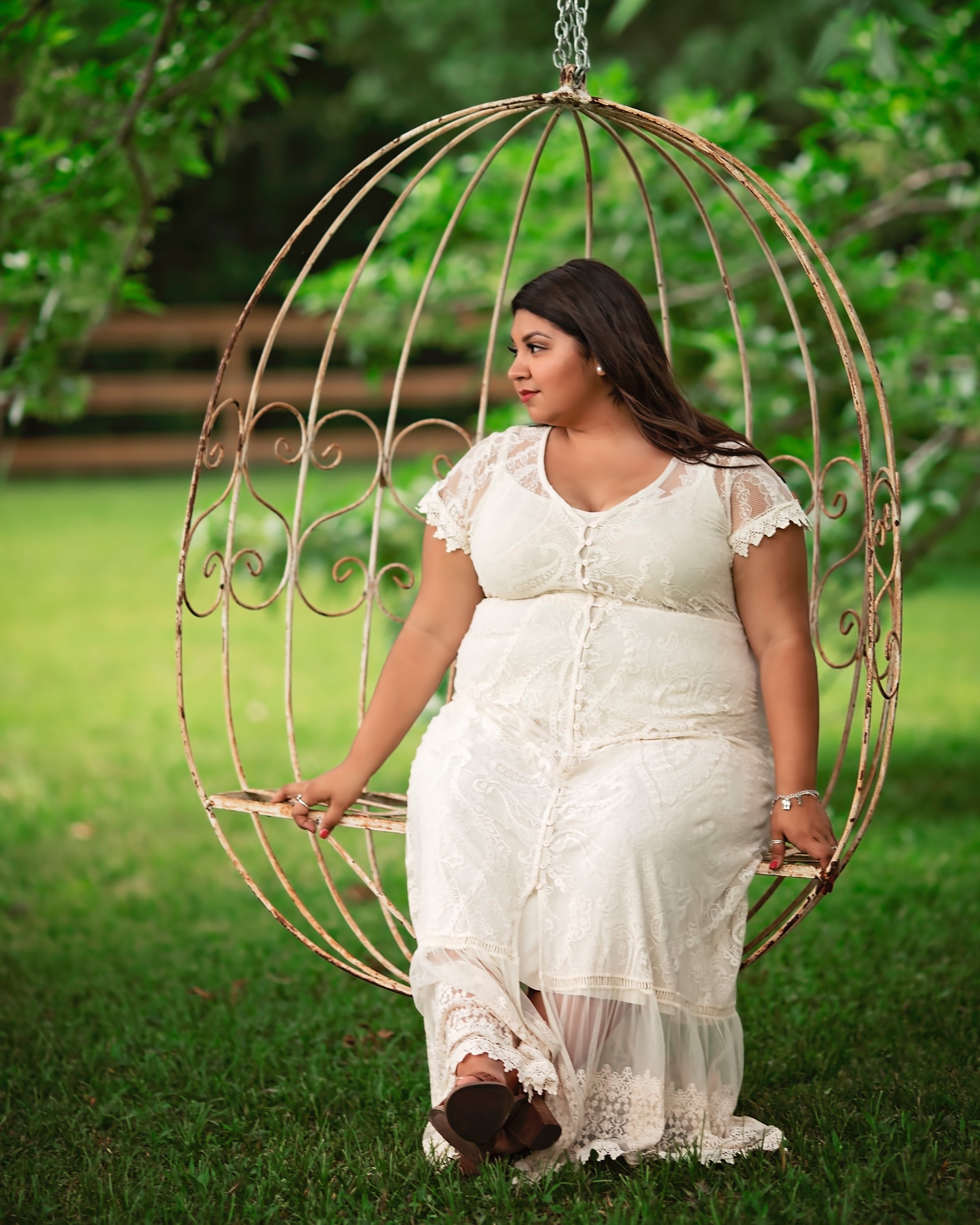 Swing Lace Dress Senior photography Dickinson TX