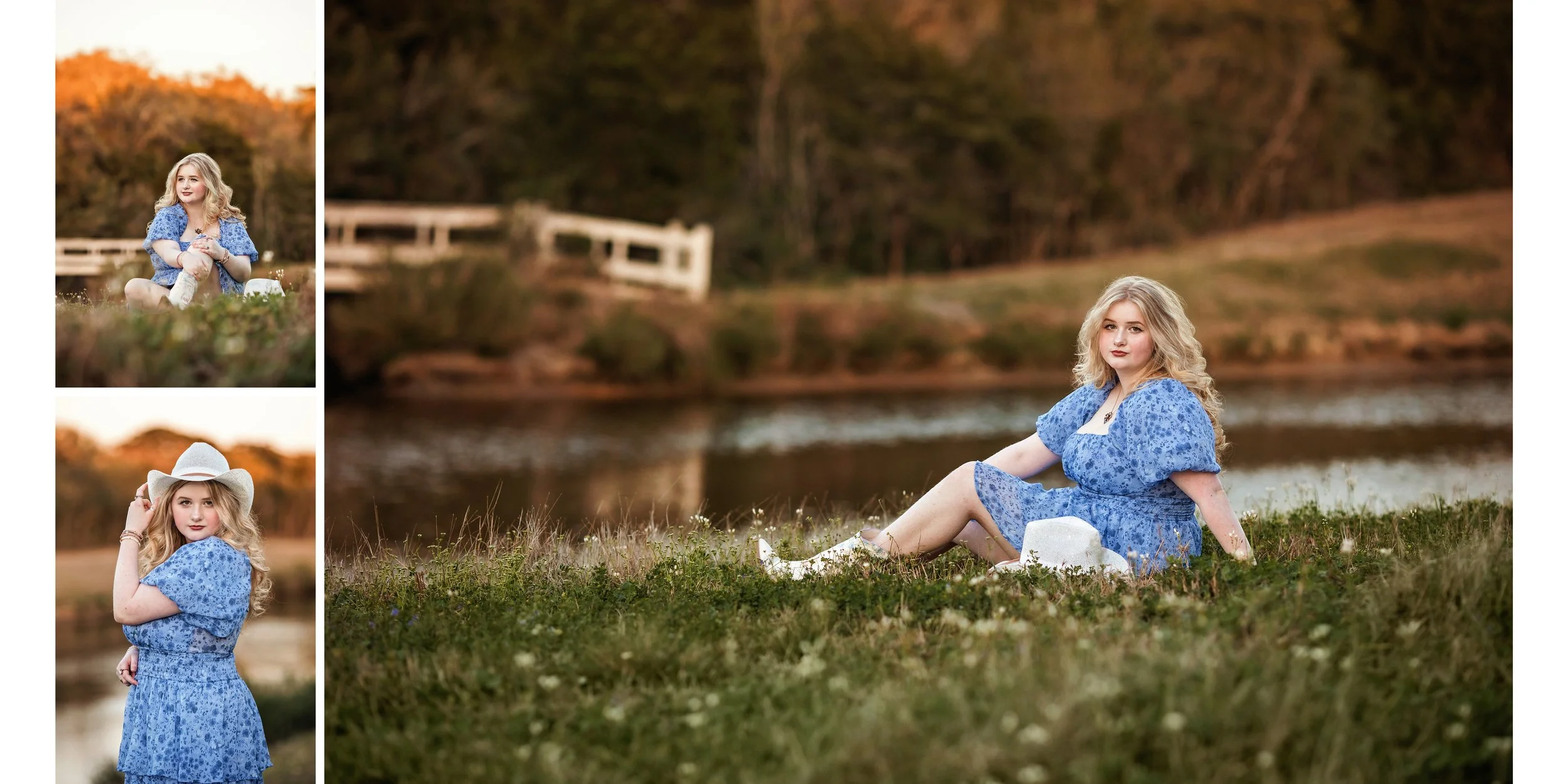 Field and Green Space Senior Portrait Outfit Ideas Friendswood League City, TX