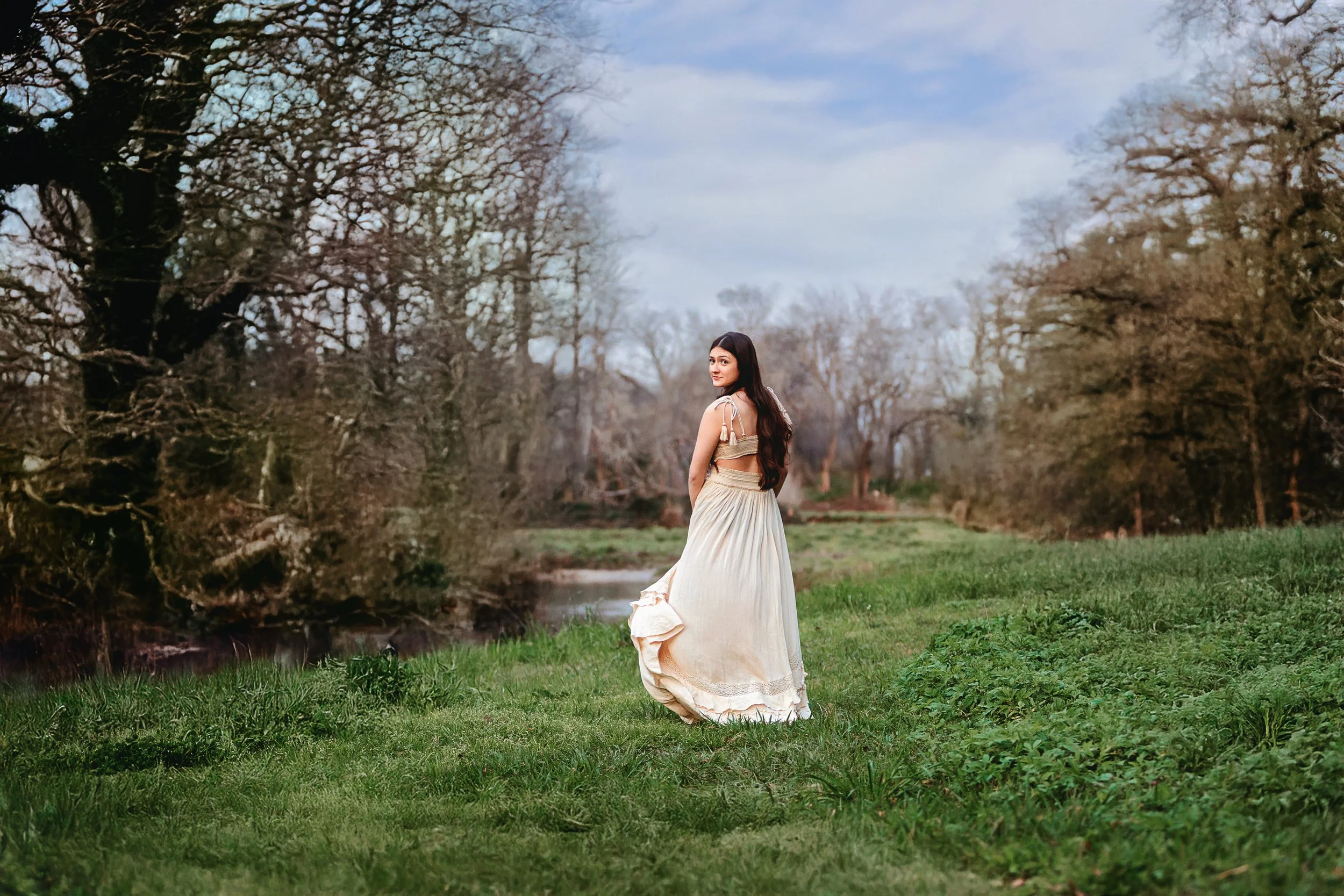 Friendswood Texas rustic woodsy senior photos