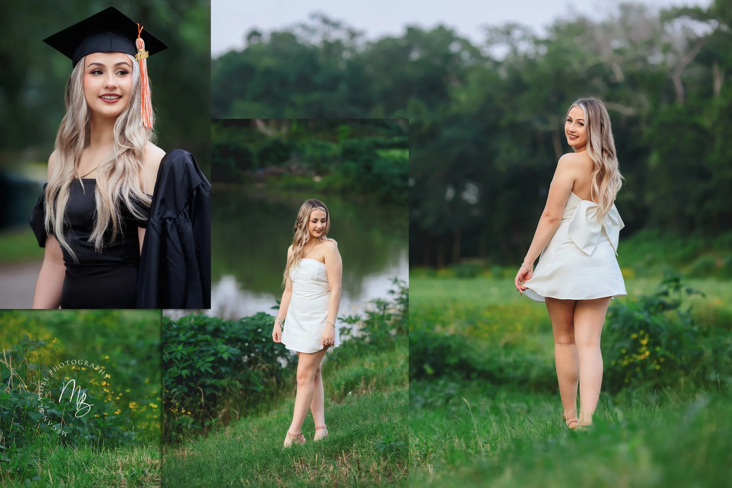 senior girl friendswood texas near creek bank