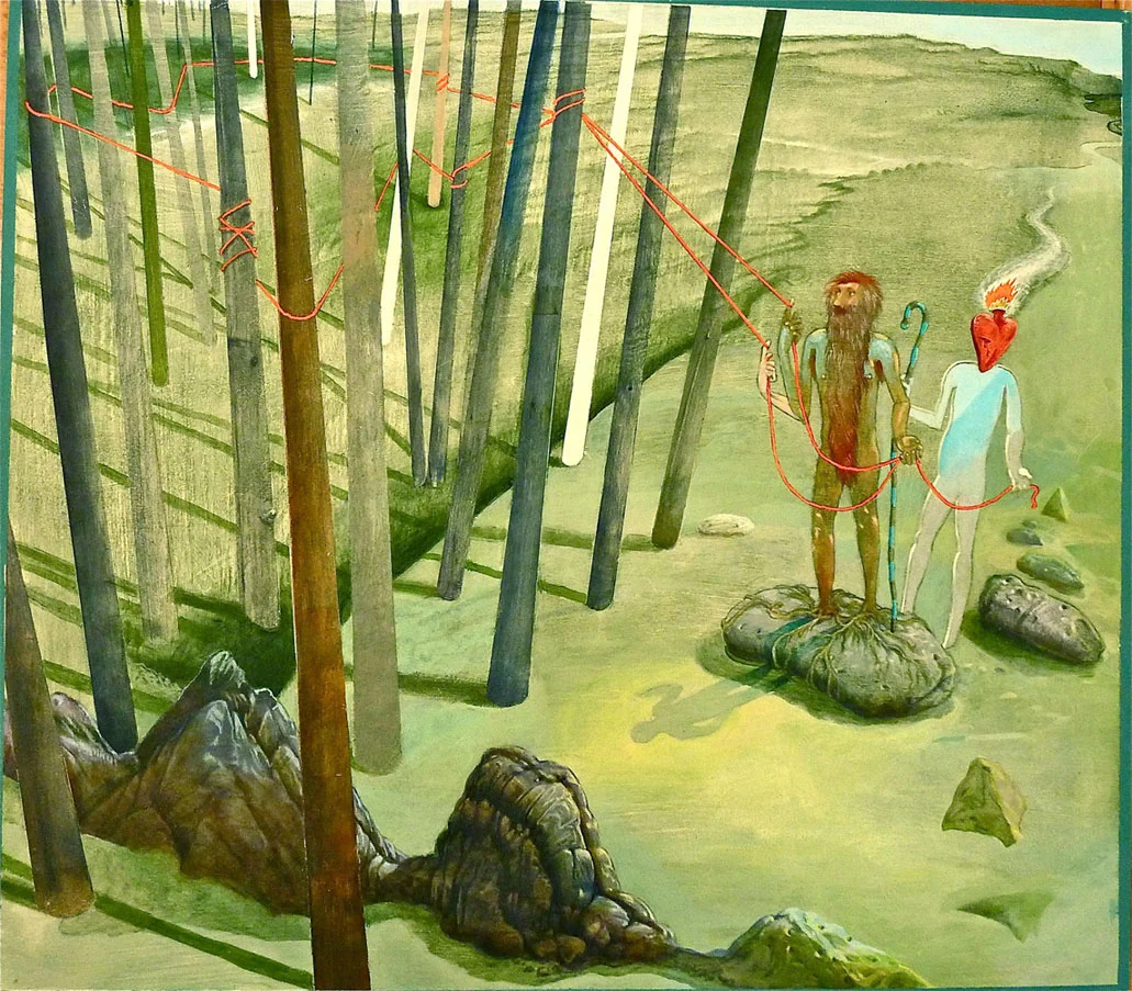 "Constructing a State" acrylic, 18"x 16", 2012