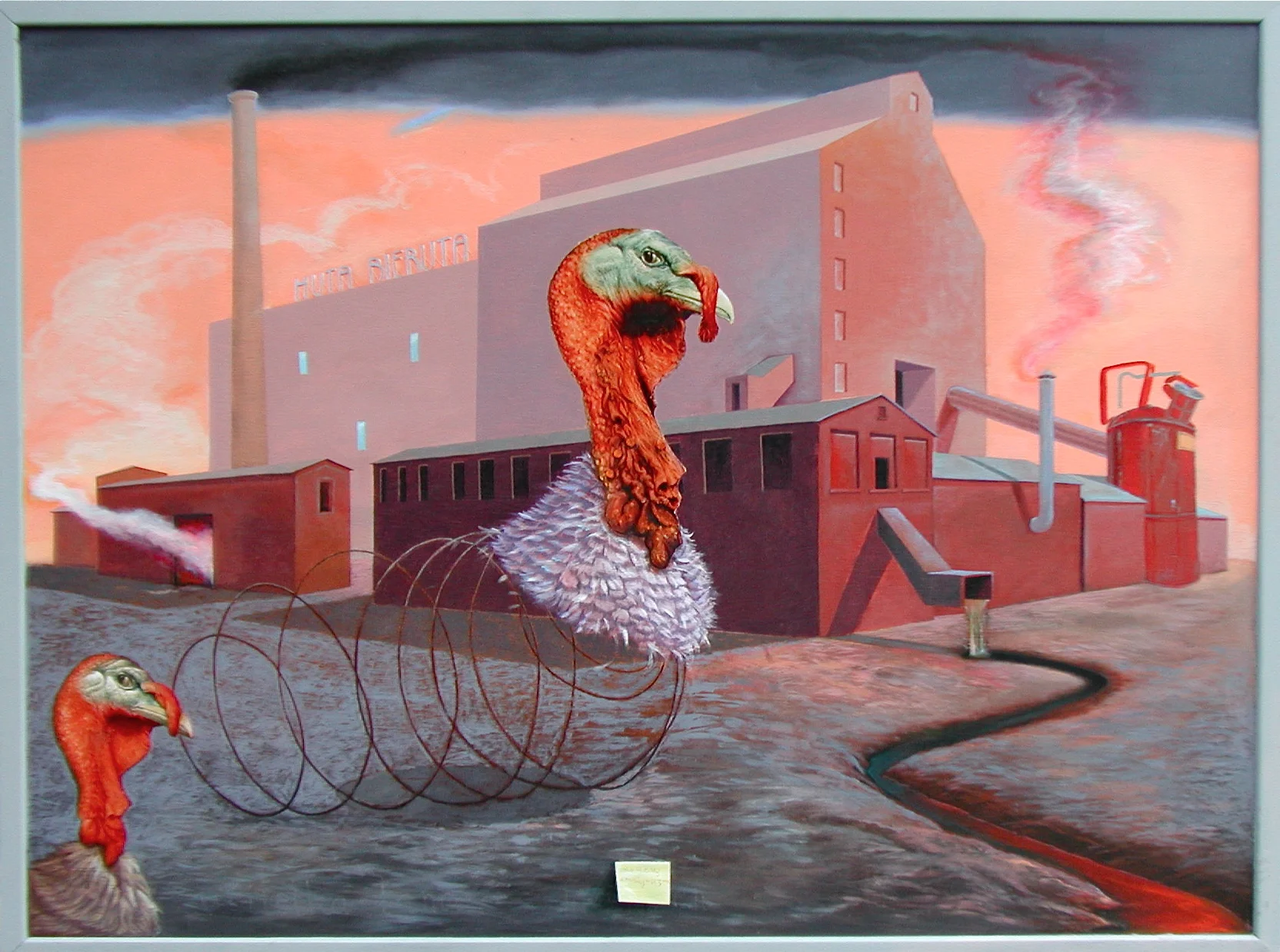 "The End of Communism" acrylic and oil, 122x91 cm, 48"x36", 2001, ( public collection )