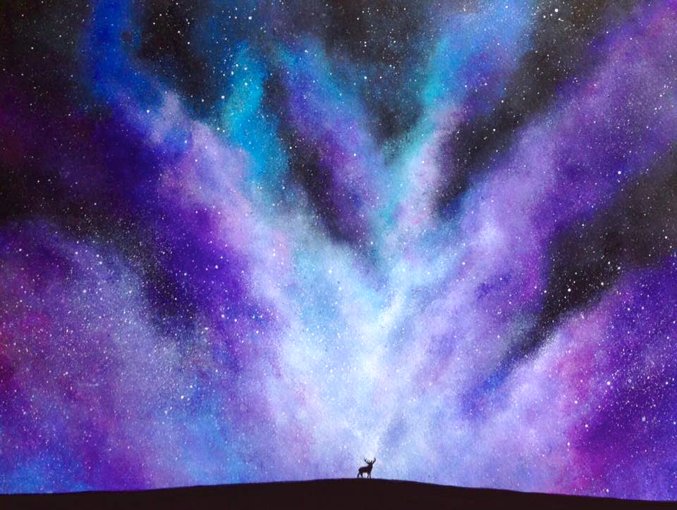 'Roam amongst the stars'. (SOLD)