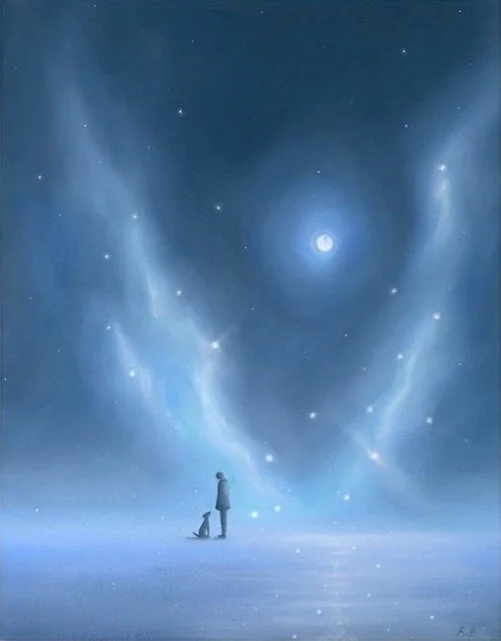'Late Night Walks'. ( Original Painting SOLD)