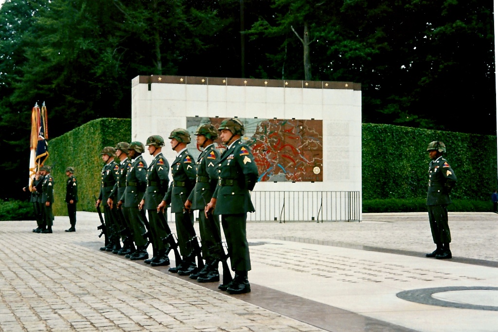 There we stood guard for an hour in front of those who went before us...