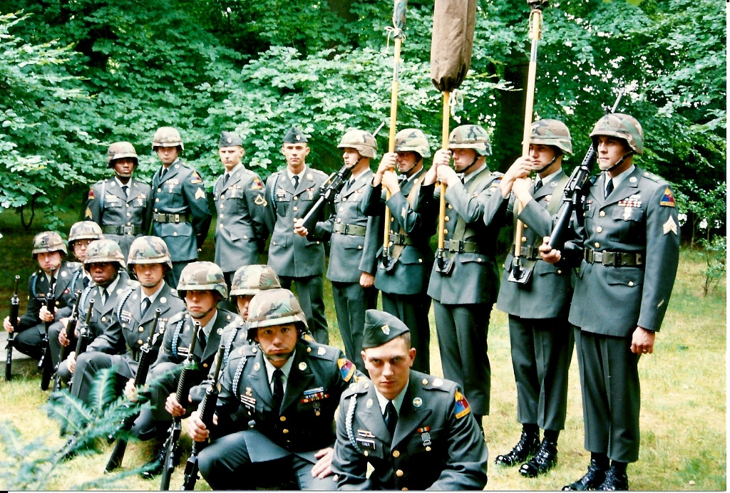 Color Guard of Charlie Rock! C/4-12 Infantry. Baumholder, Germany 1994 deployed to....