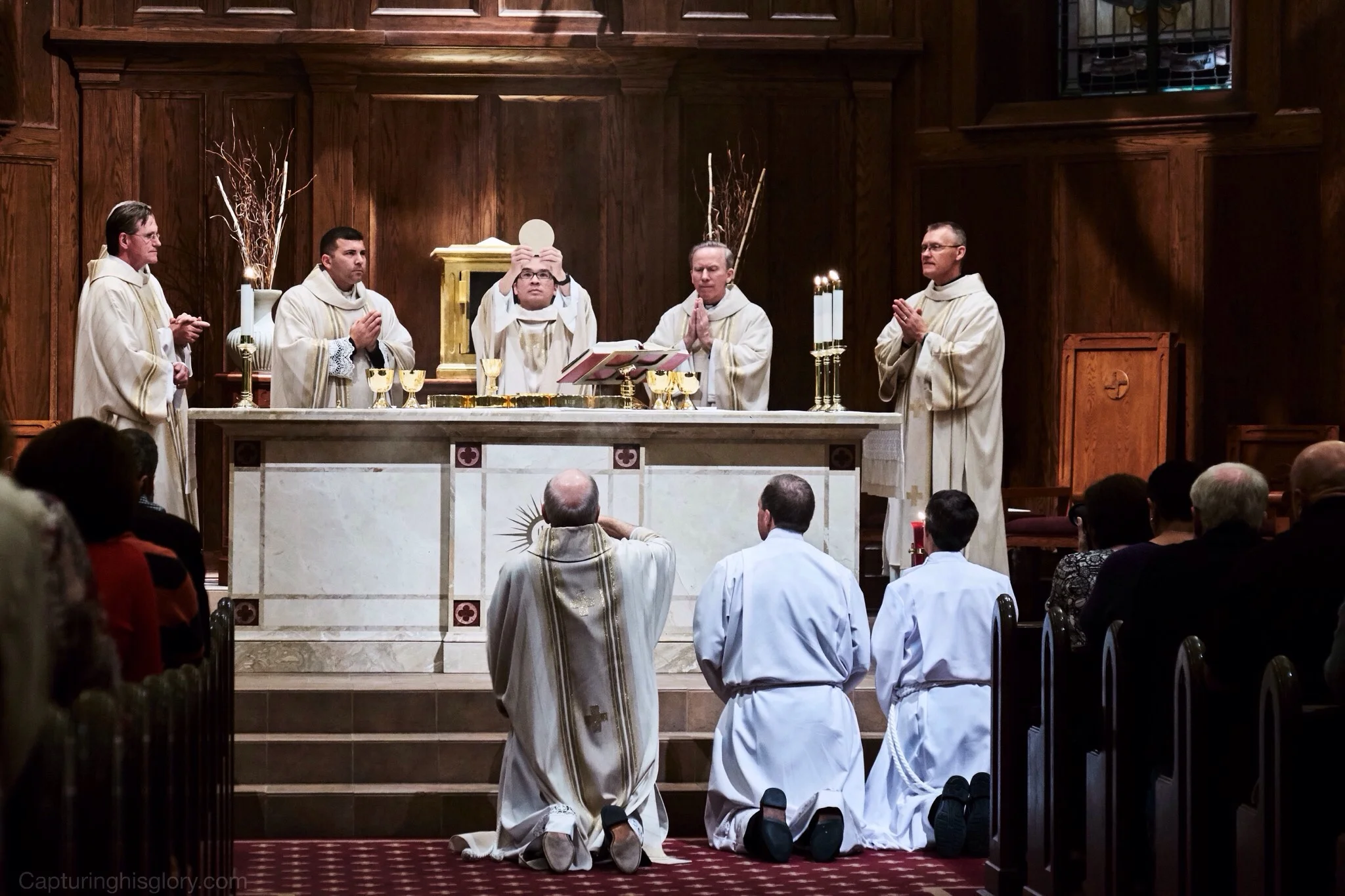  The commisioning of priests and institution of the Eucharist...two great gifts