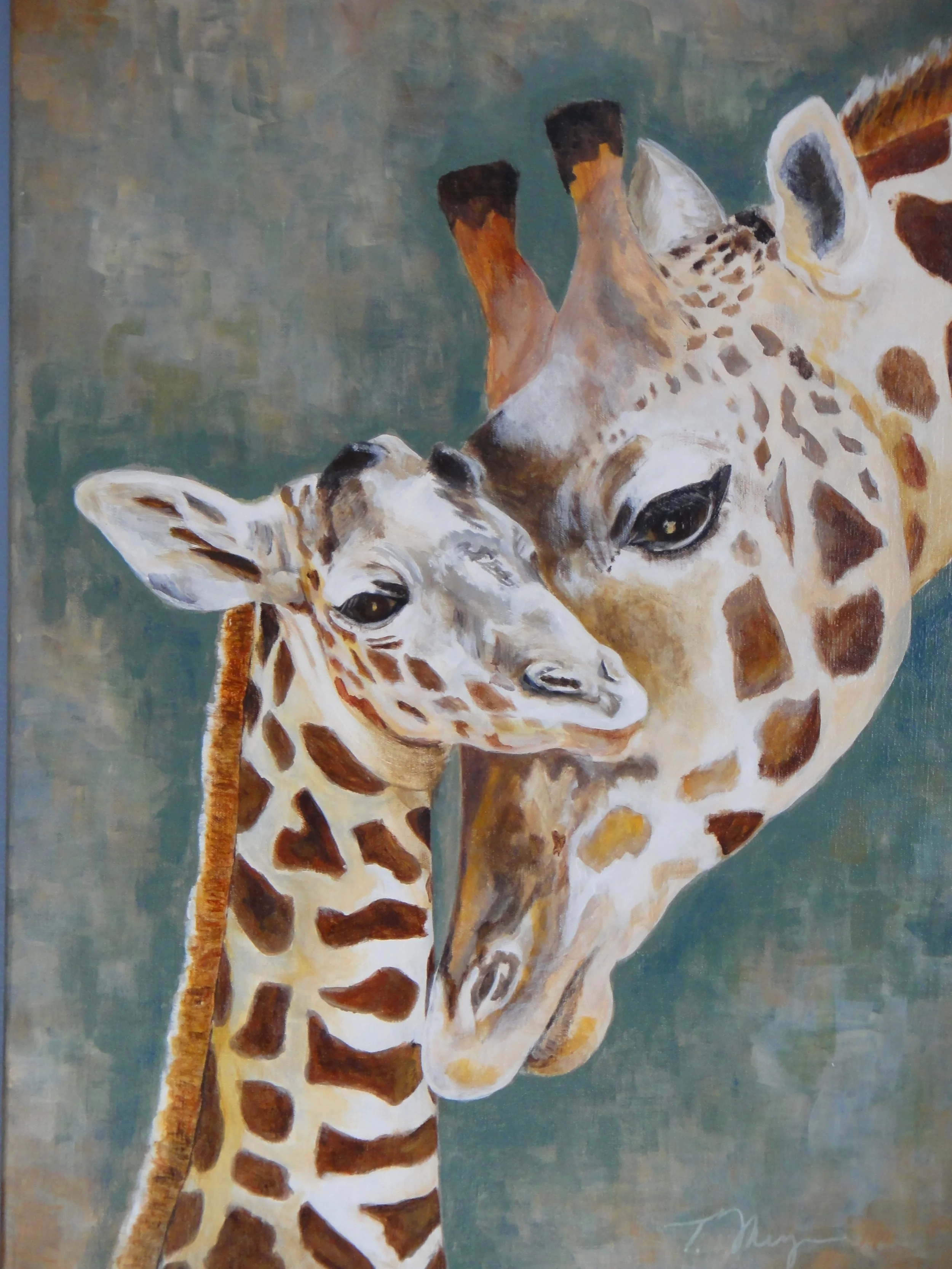 "Giraffe Bonding" by Terry Meyer