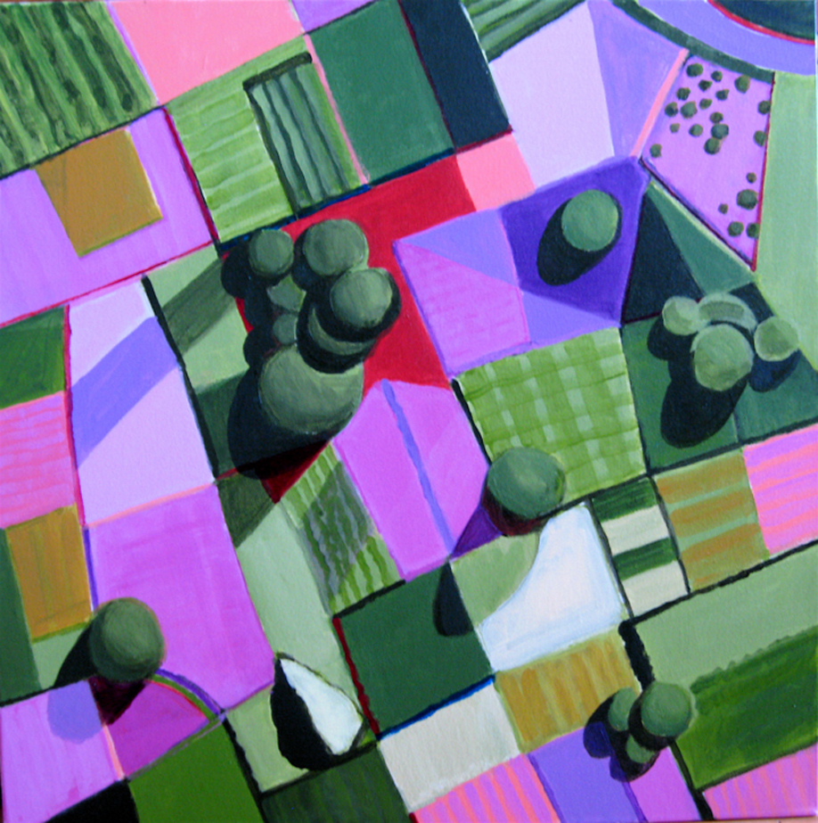 Pink and Green Fields