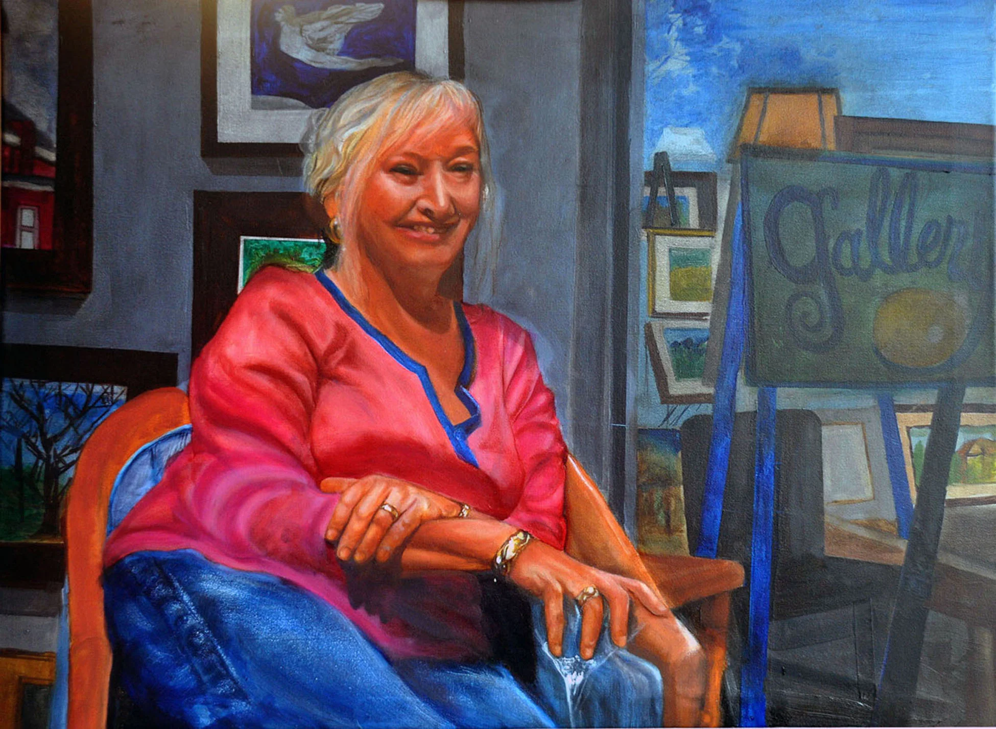 Ellen at the Gallery Reception