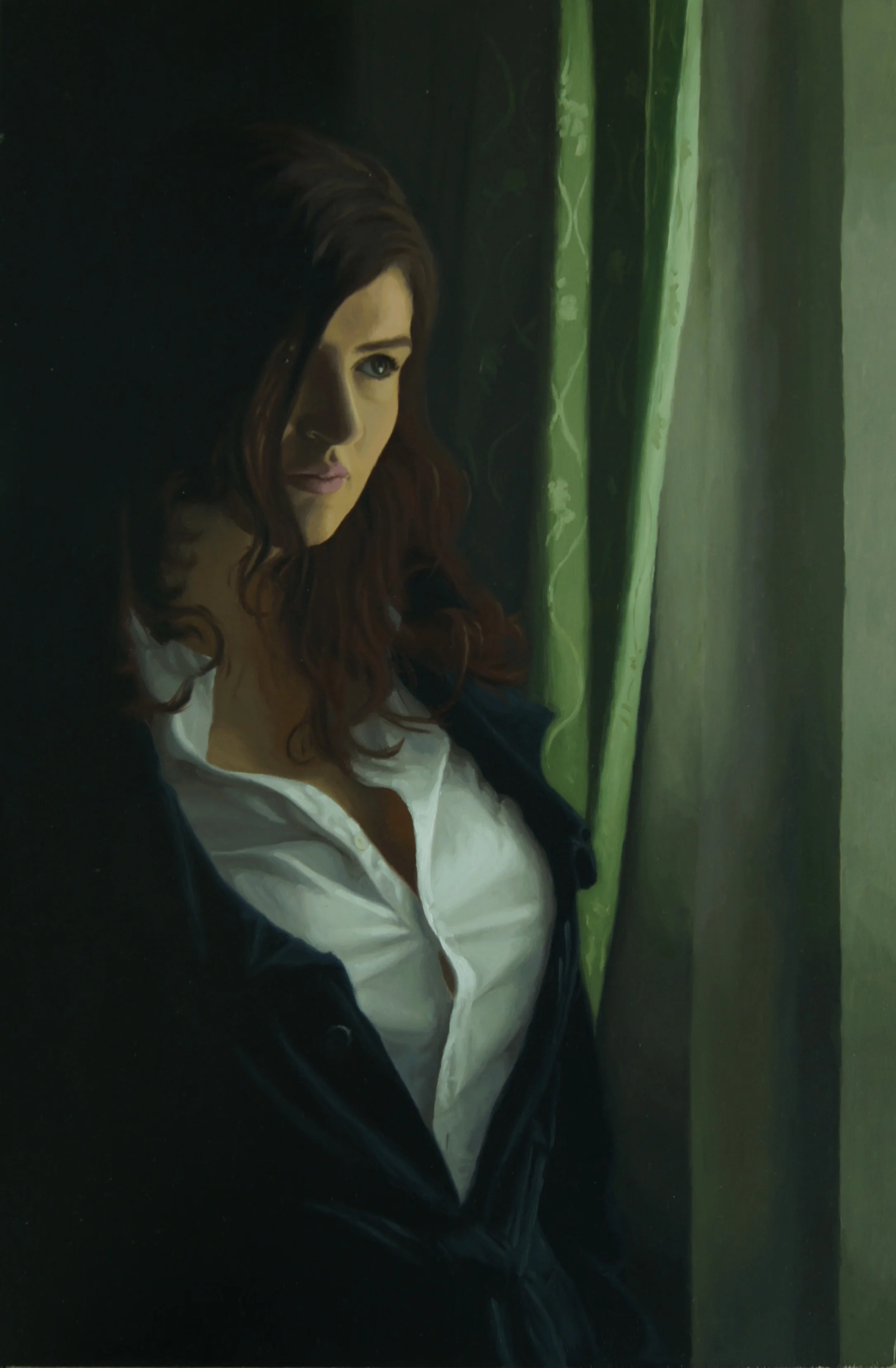 Woman Watching Through the Window