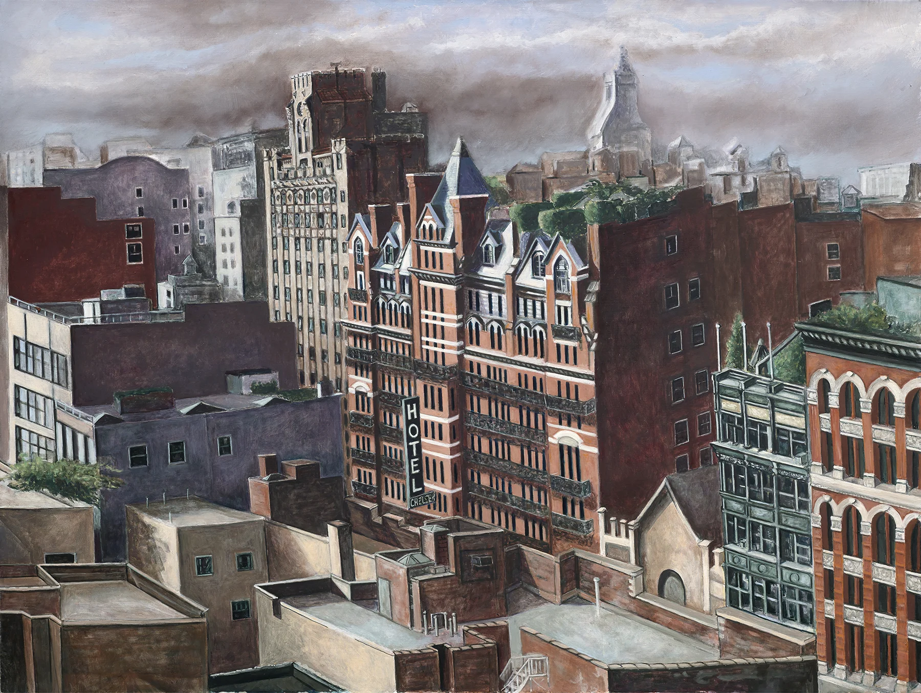 The Chelsea Hotel Under Changing Skies
