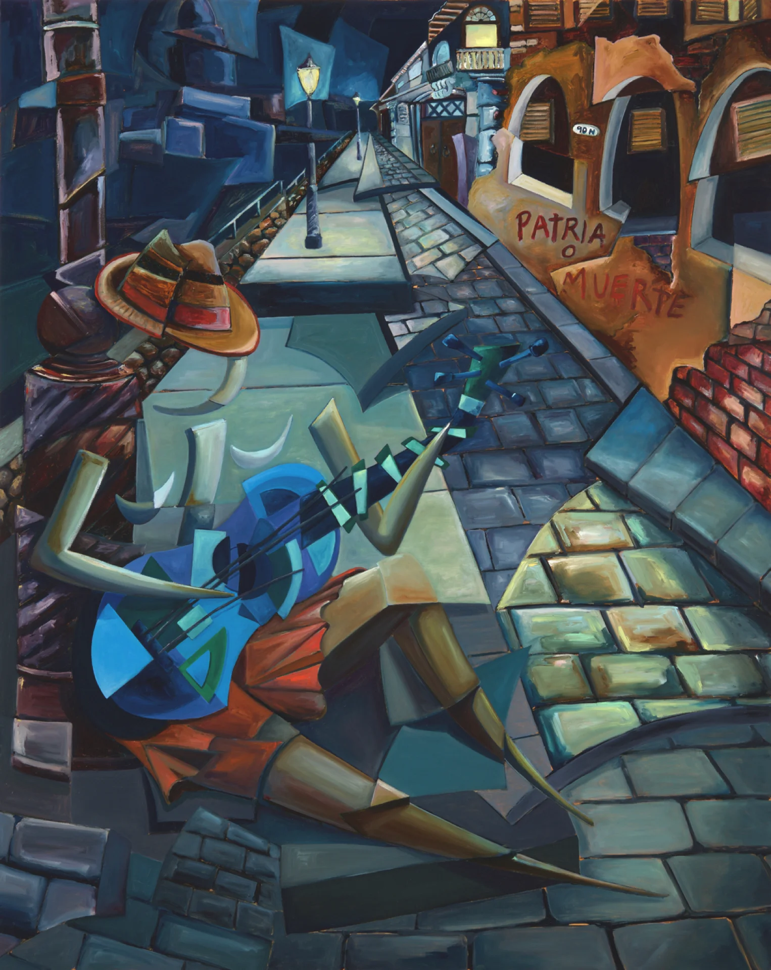 Derwin Leiva_The Blue Guitar_Oil on Canvas_60x 48_20,000 .jpg