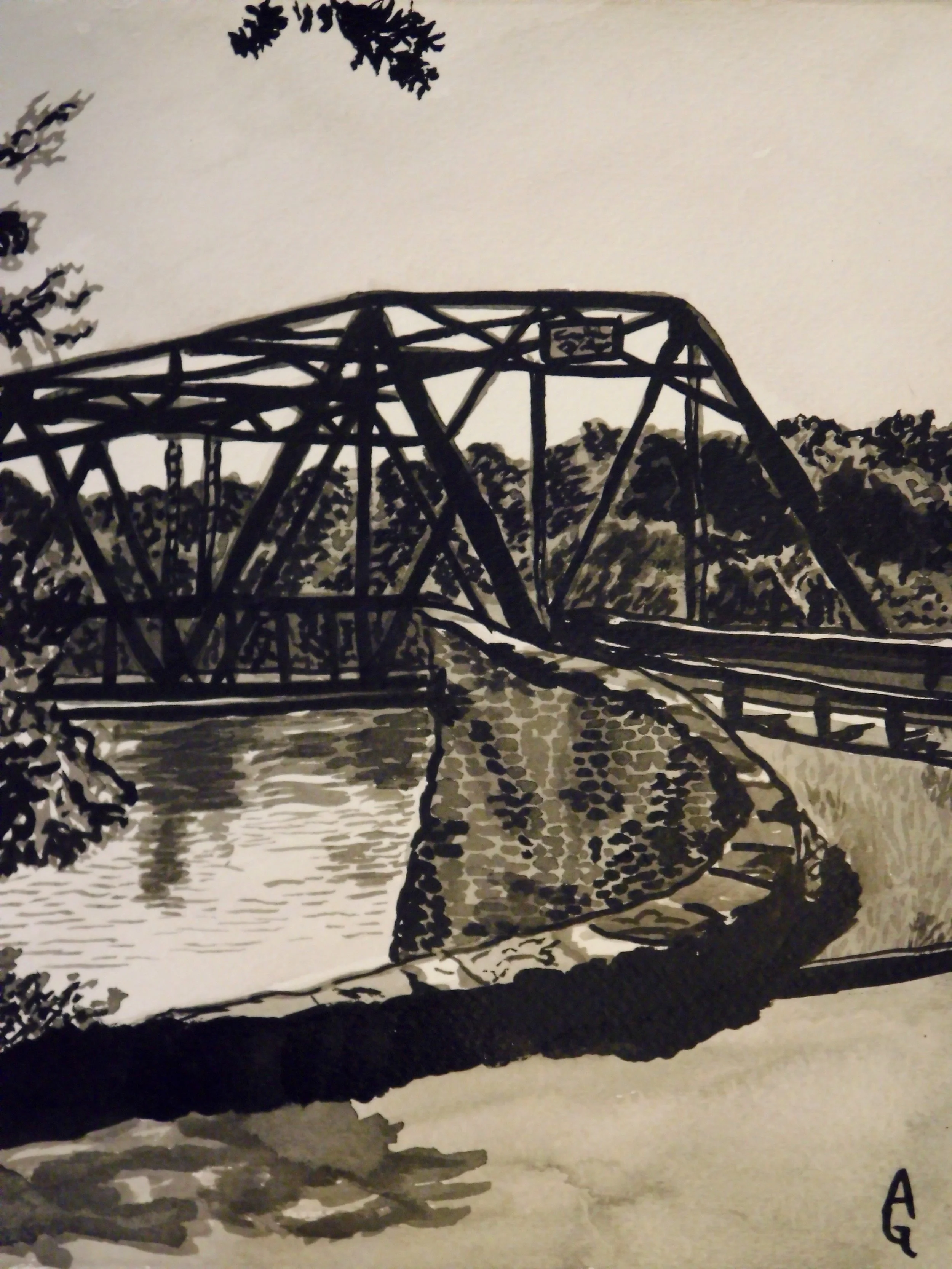 AliGraves_FrenchtownNewJerseyBridge_IndiaInk_8x10_300.jpeg