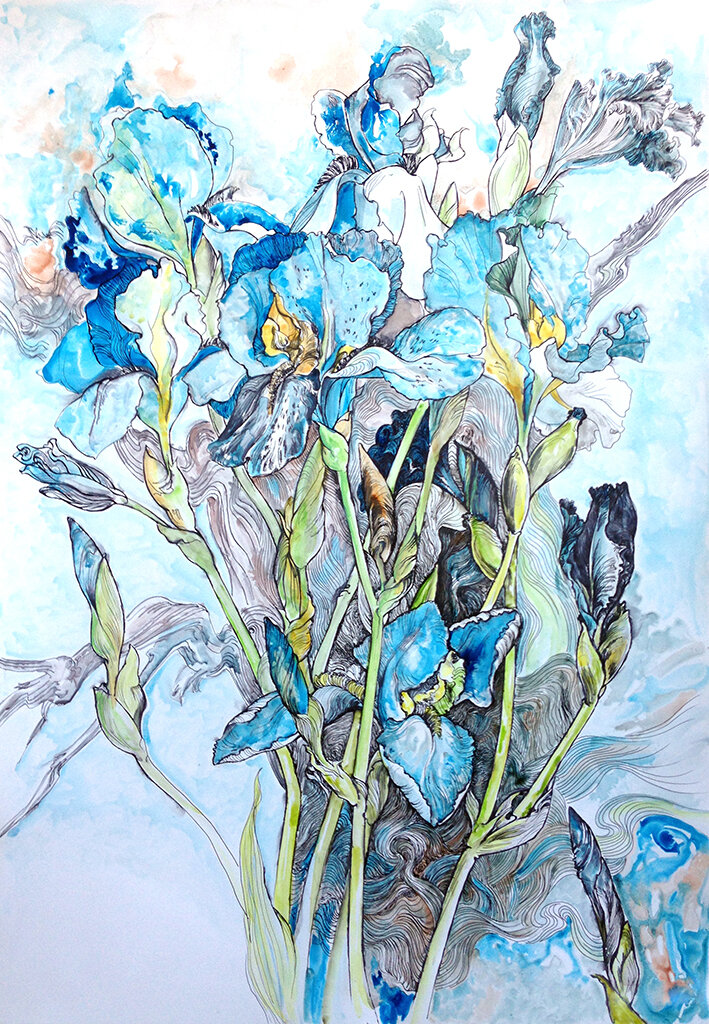 Yevgenia Petrenko for “Blue Iris”