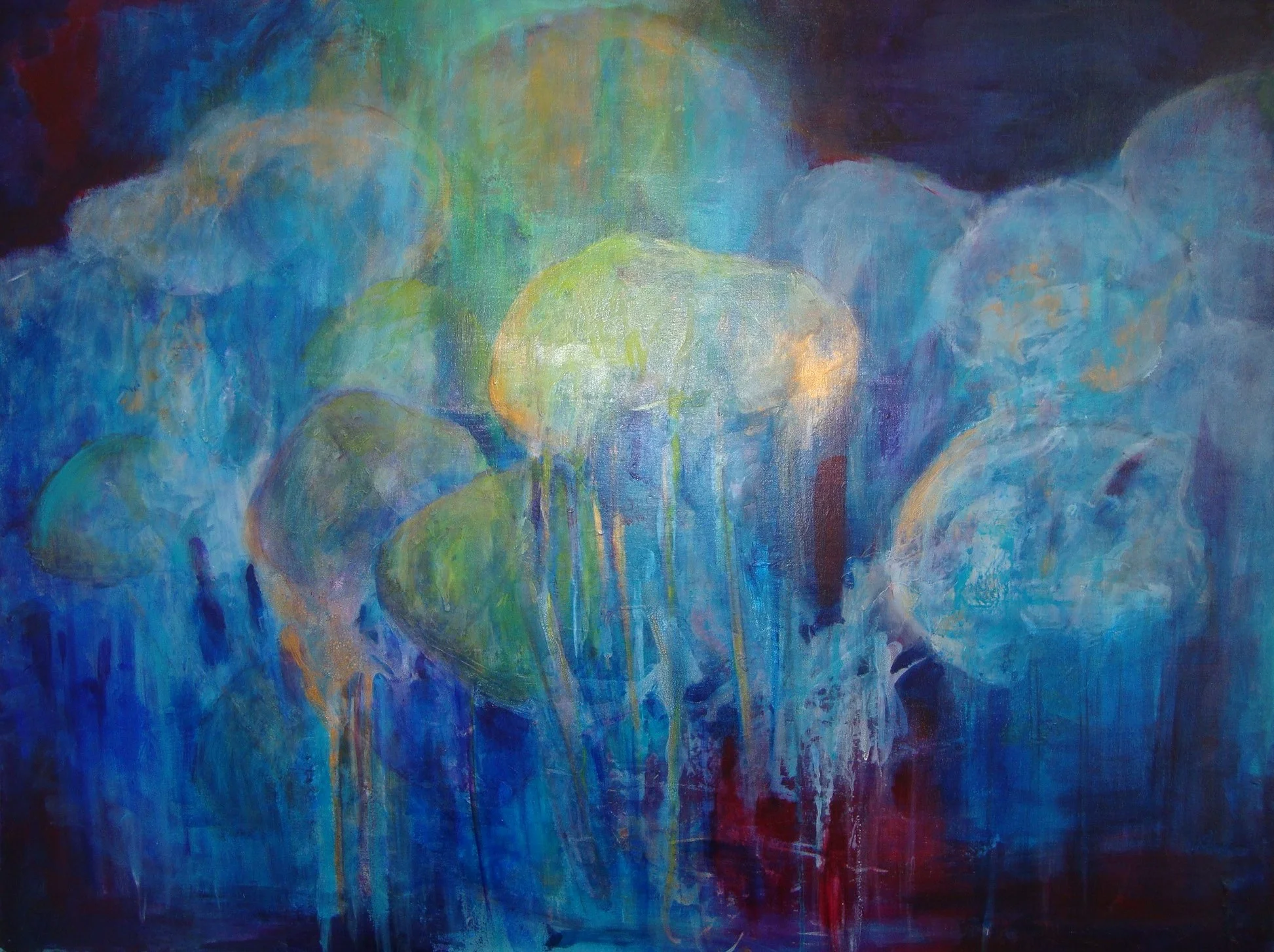 Ocean 1 30" x 40" - acrylic on canvas