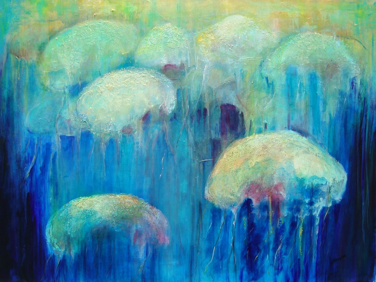SOLD - Ocean 2 36" x 48" - acrylic on canvas