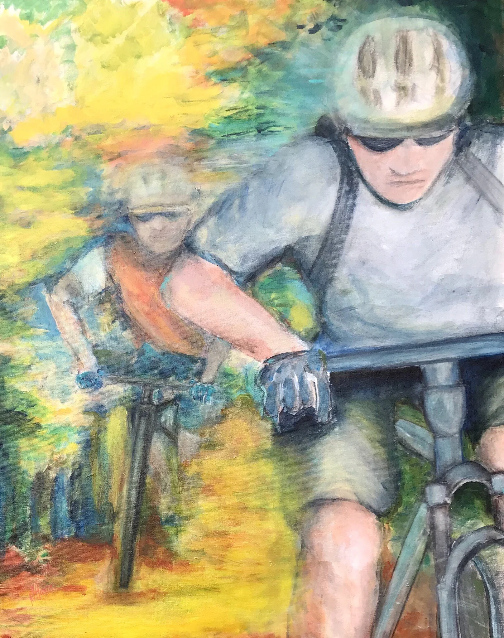 On the Trail 28” x 22”, acrylic on canvas