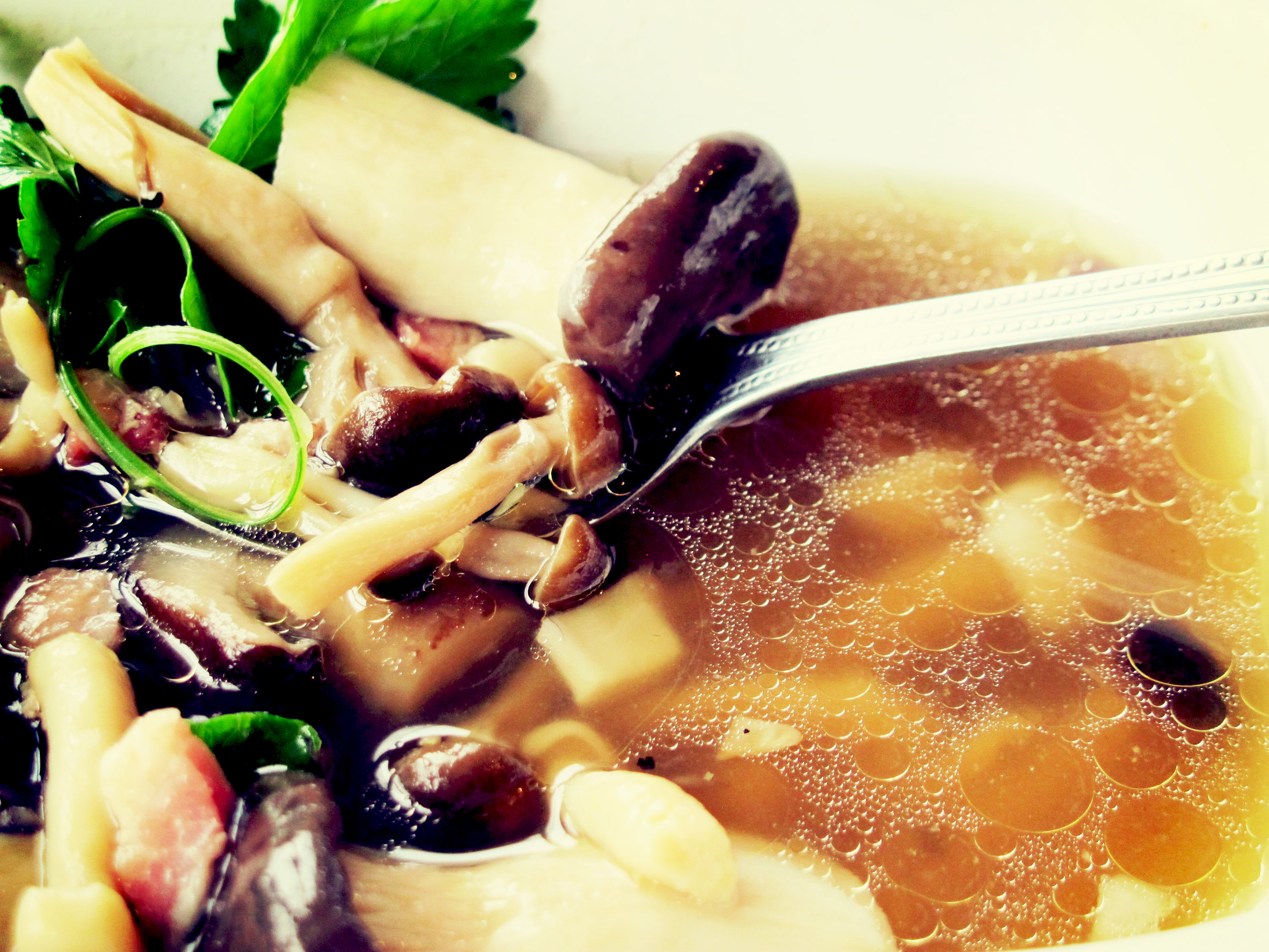 Grandma and Mushroom Soup