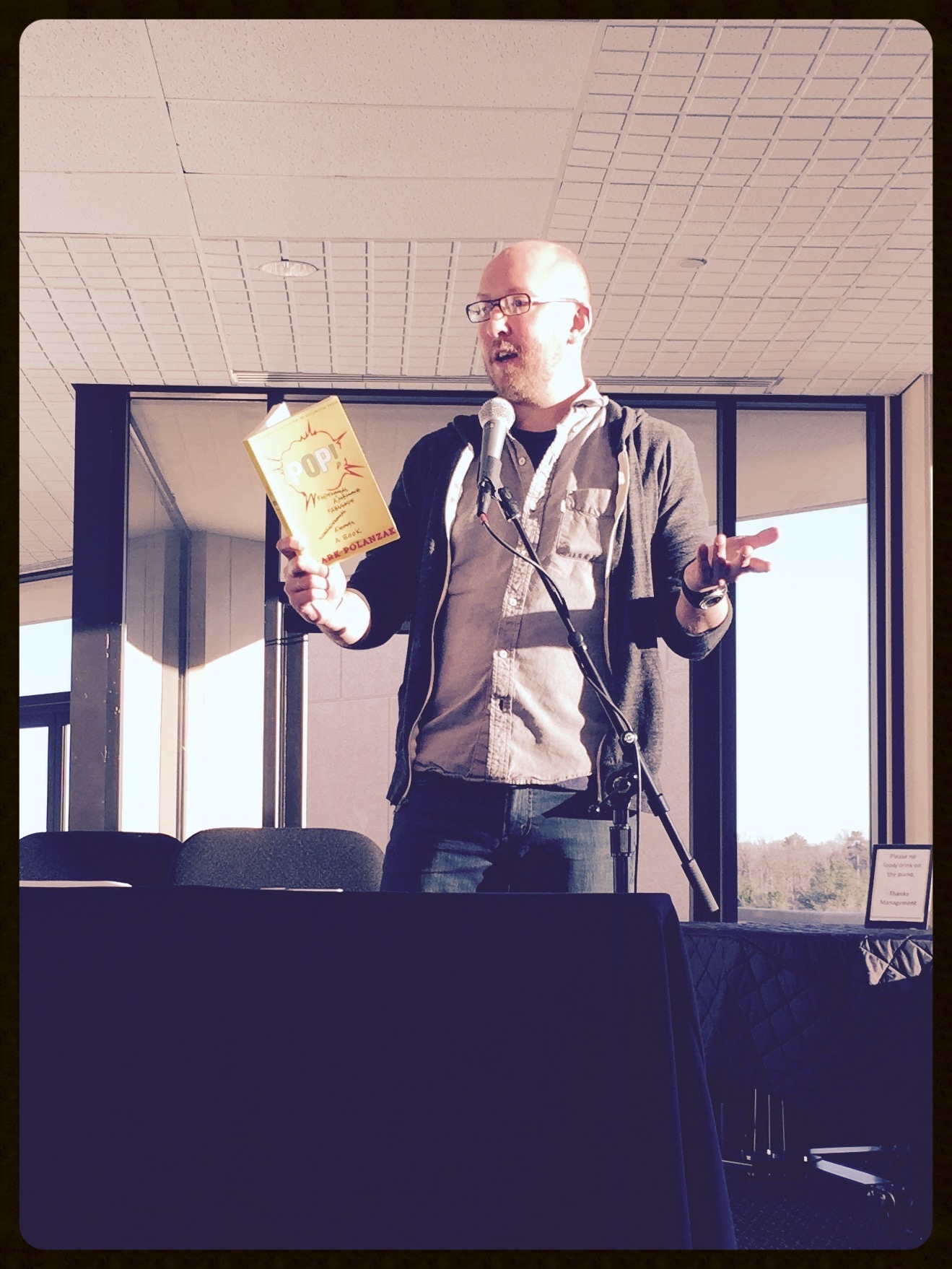 Mark Polanzak, reading from his debut hybrid memoir, POP! (Stillhouse Press, 2016).