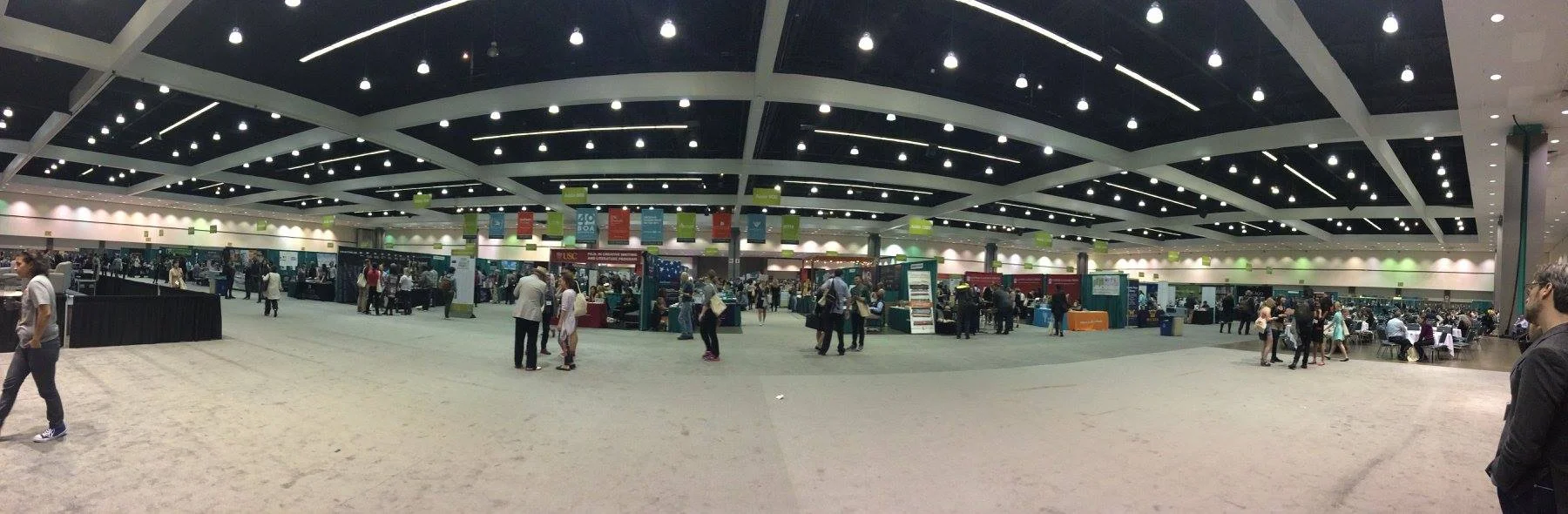 The book fair floor at the 2016 AWP Conference in L.A. 