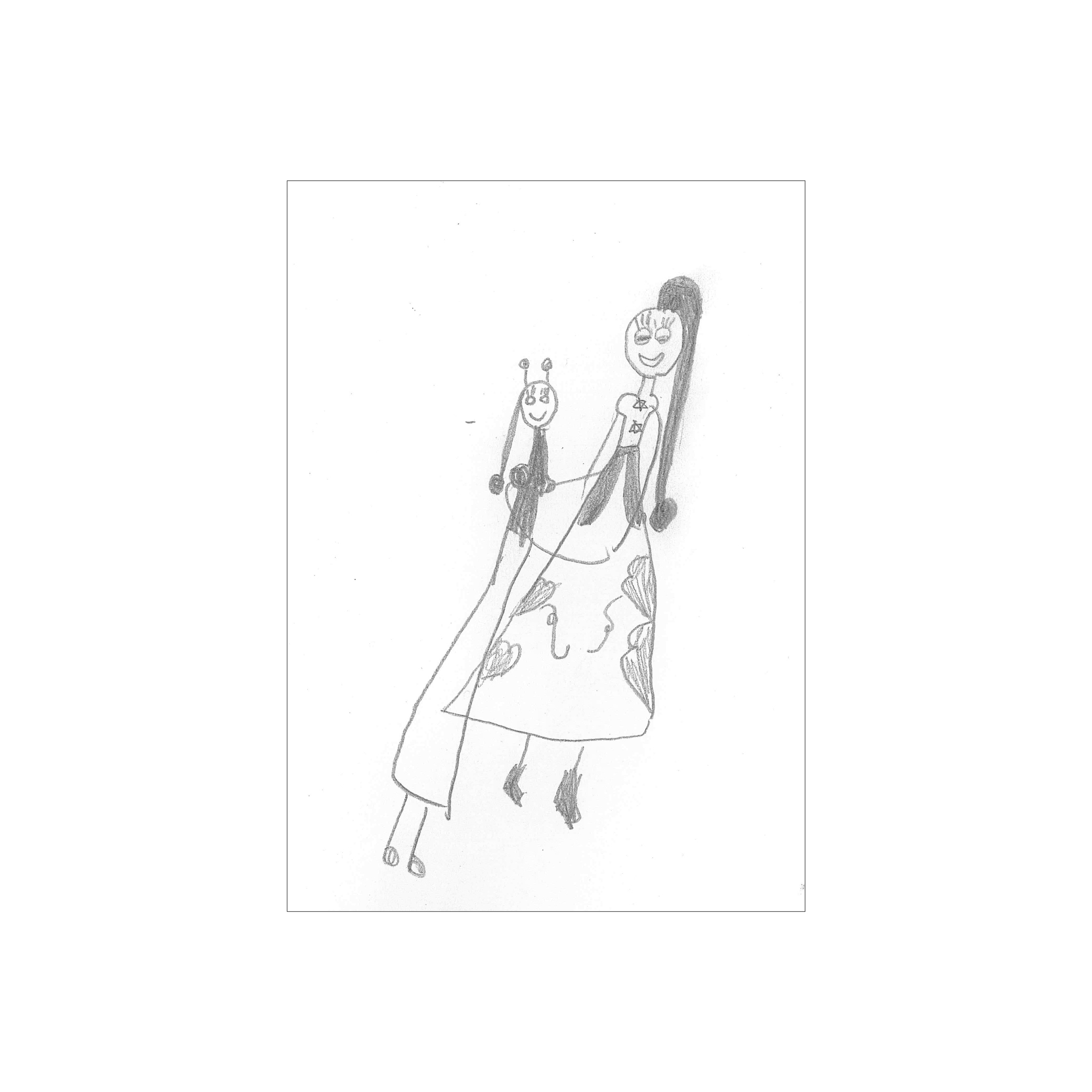 Drawing provided by client's daughter to incorporate onto the wine label.