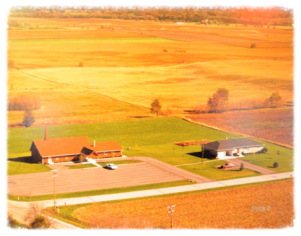 The new church and parsonage built in 1978.