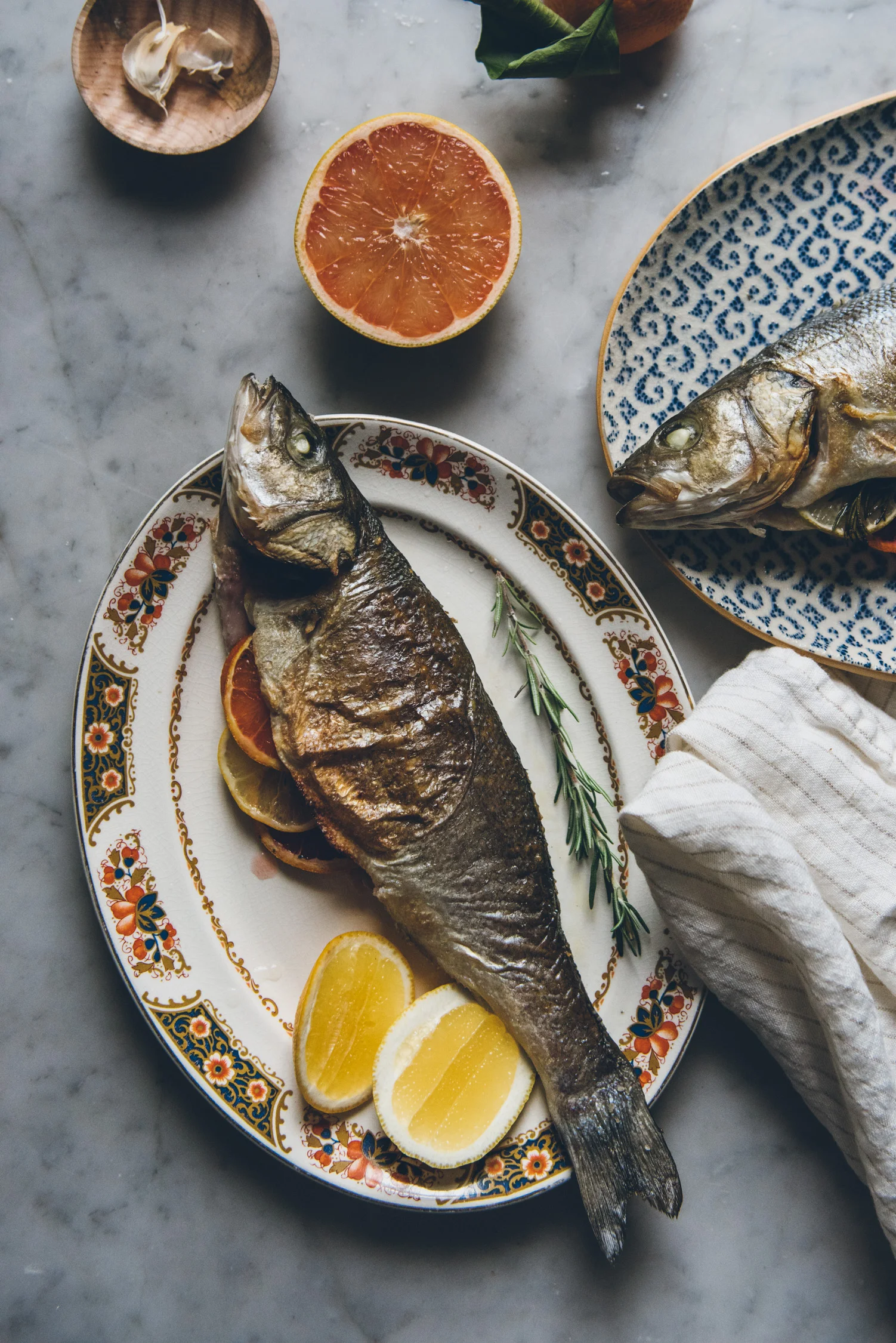 Citrus Stuffed Whole Roasted Fish | O&O Eats