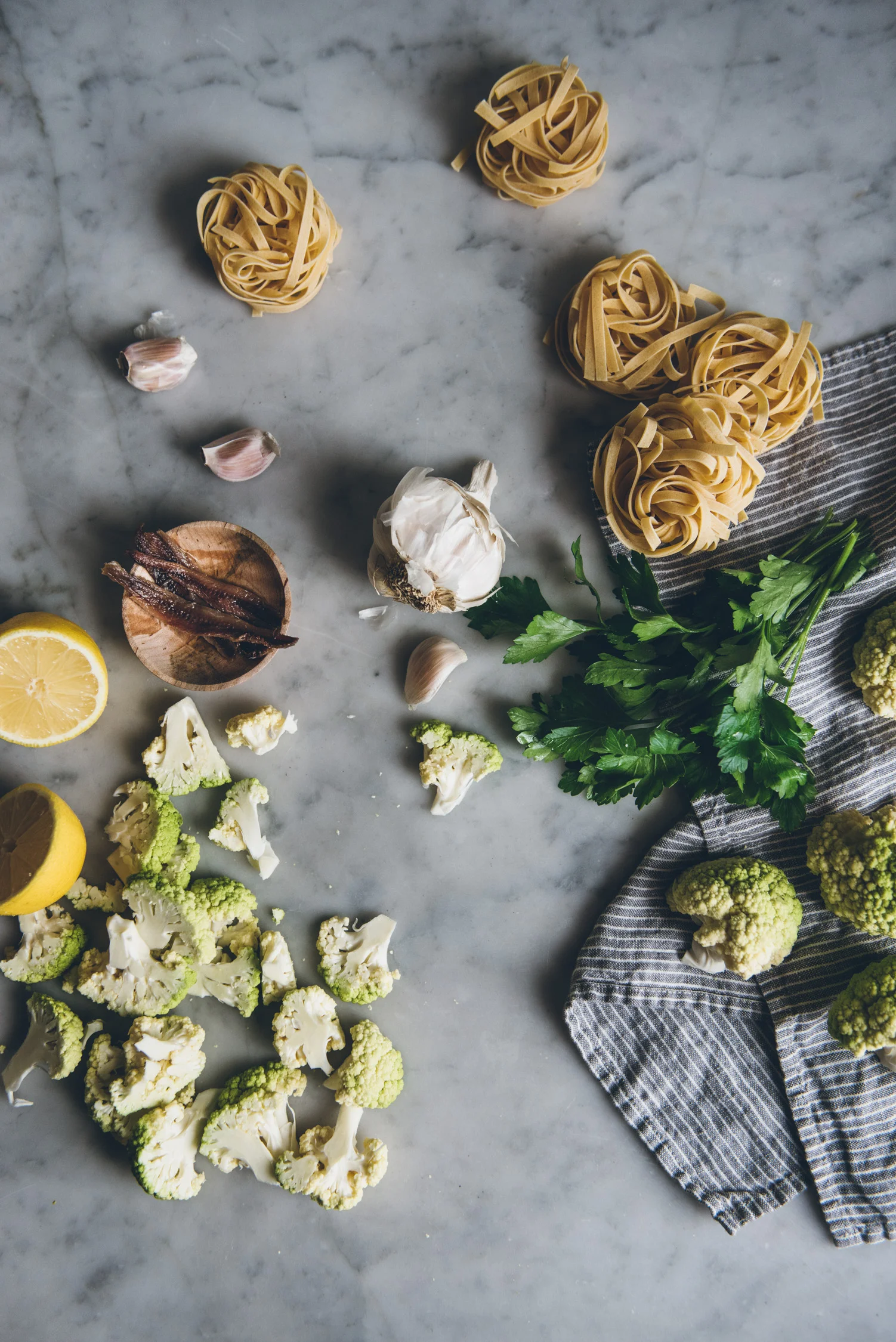 Tagliatelle with Roasted Cauliflower | O&O Eats