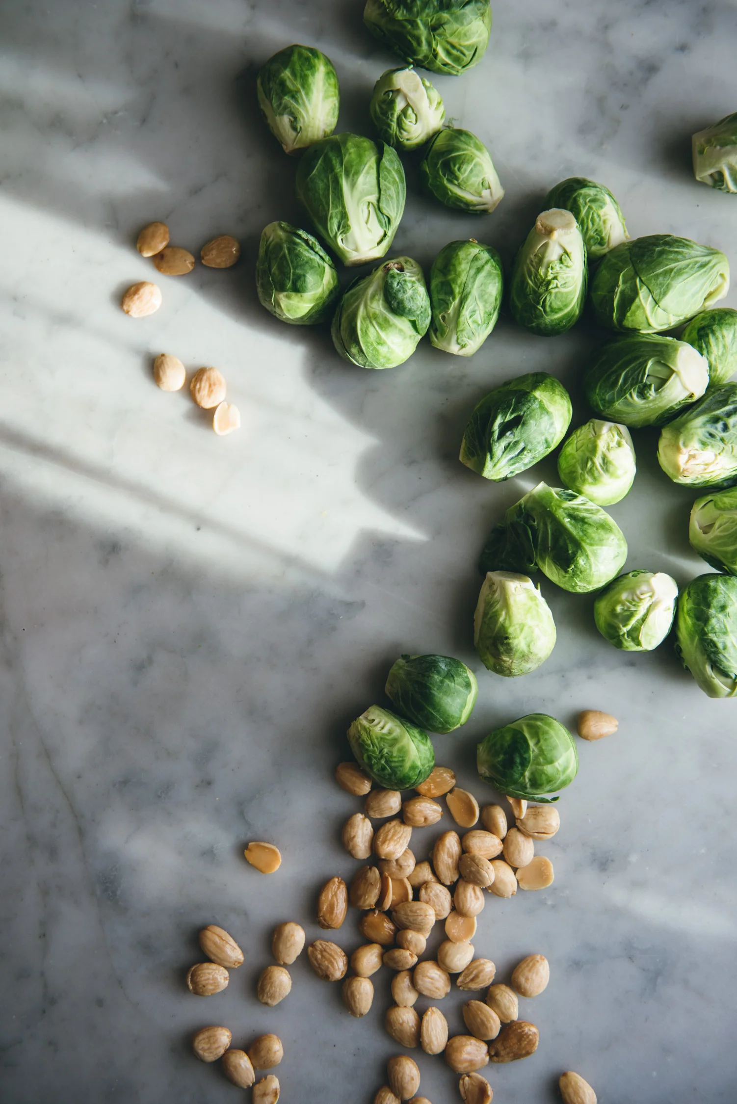 Warm Brussels Sprout Salad with Marcona Almonds | O&O Eats