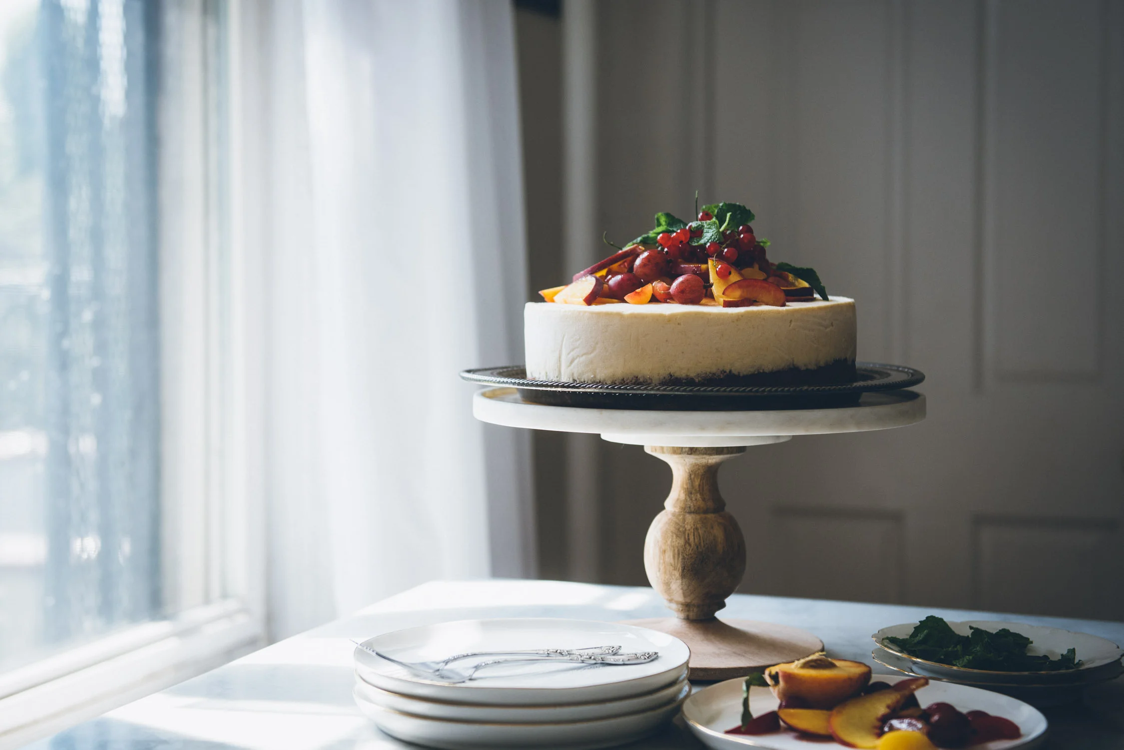 Brown Butter Peach Ice Cream Cake
