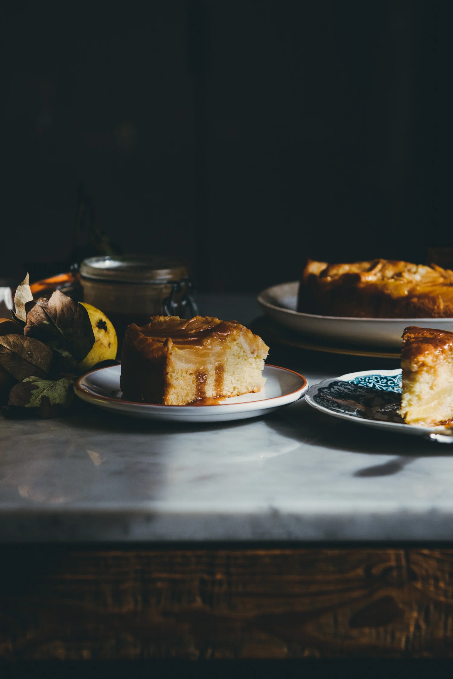 Pear Cake with Salted Caramel