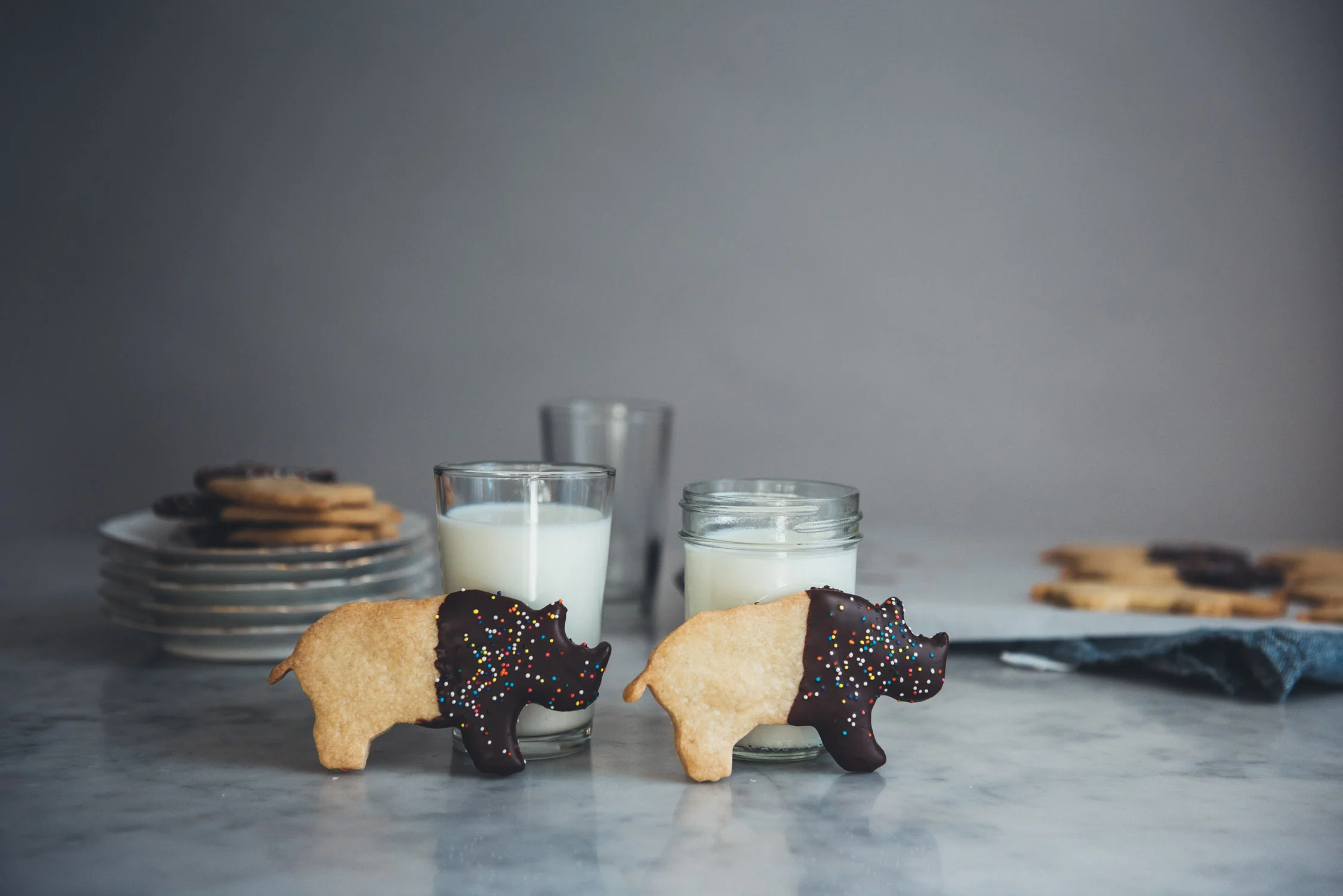 Chocolate Dipped Shortbread Cookies