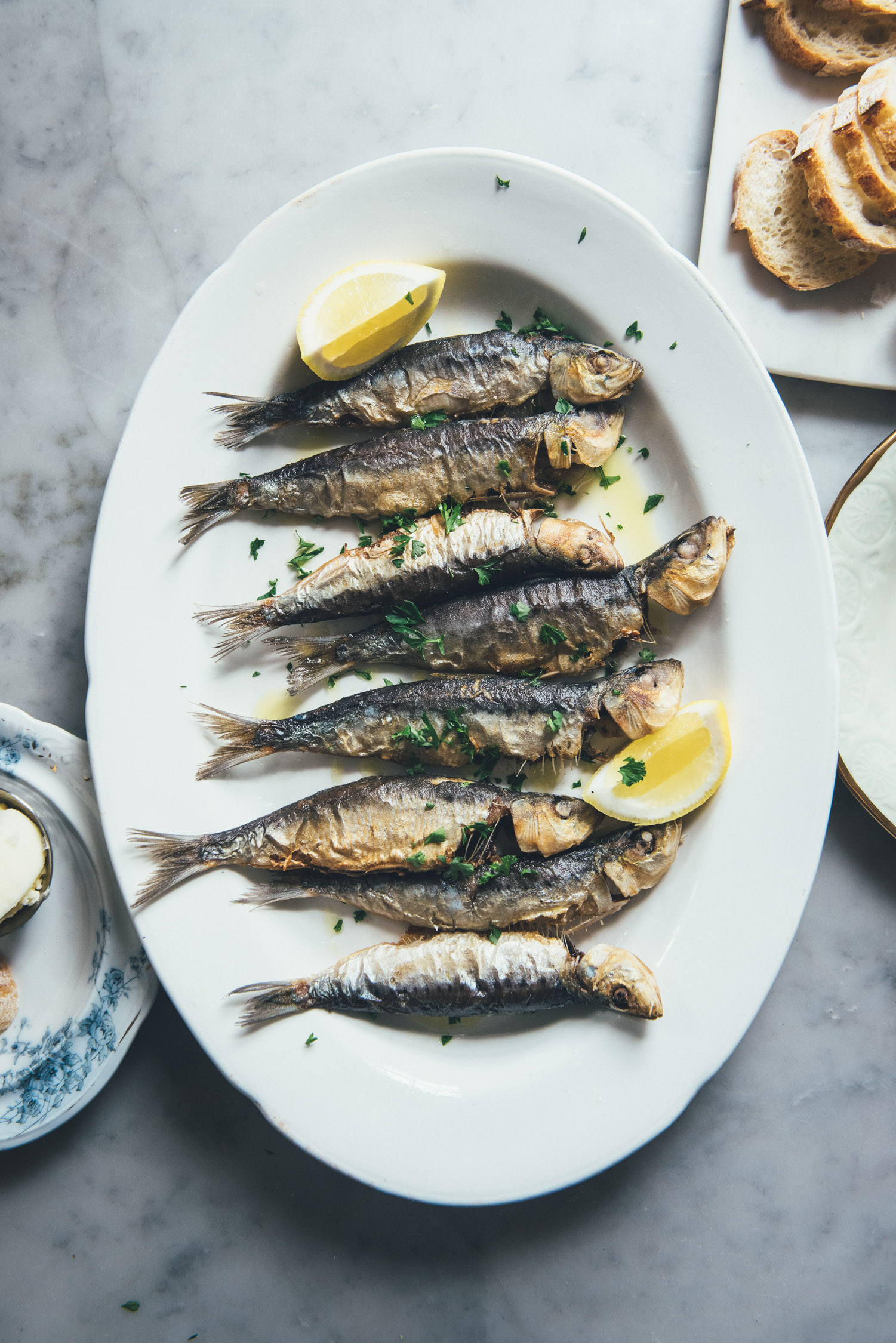 Sardines, Lightly Cured and Pan Fried