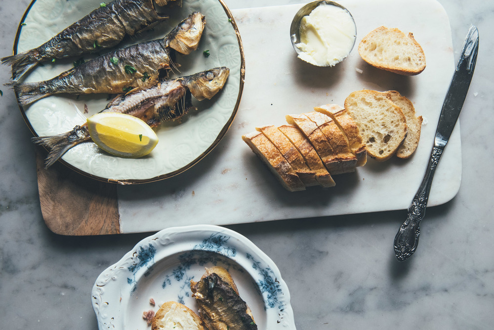  Sardines, Lightly Cured and Pan Fried 