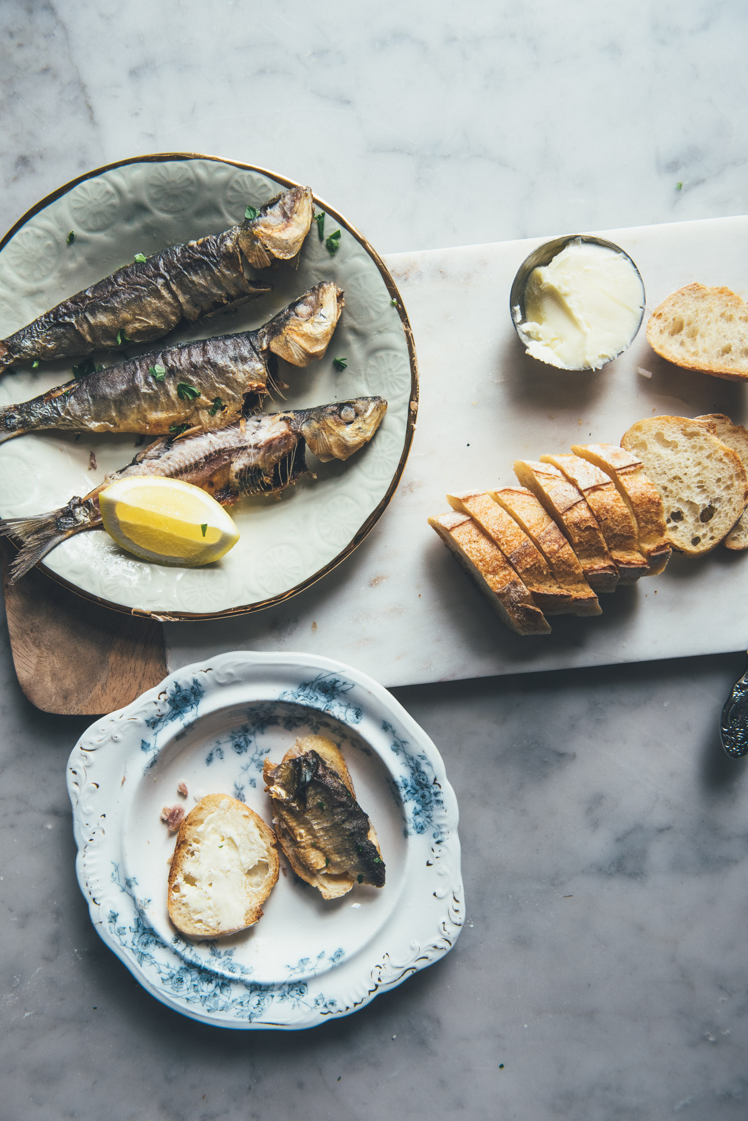 Sardines, Lightly Cured and Pan Fried