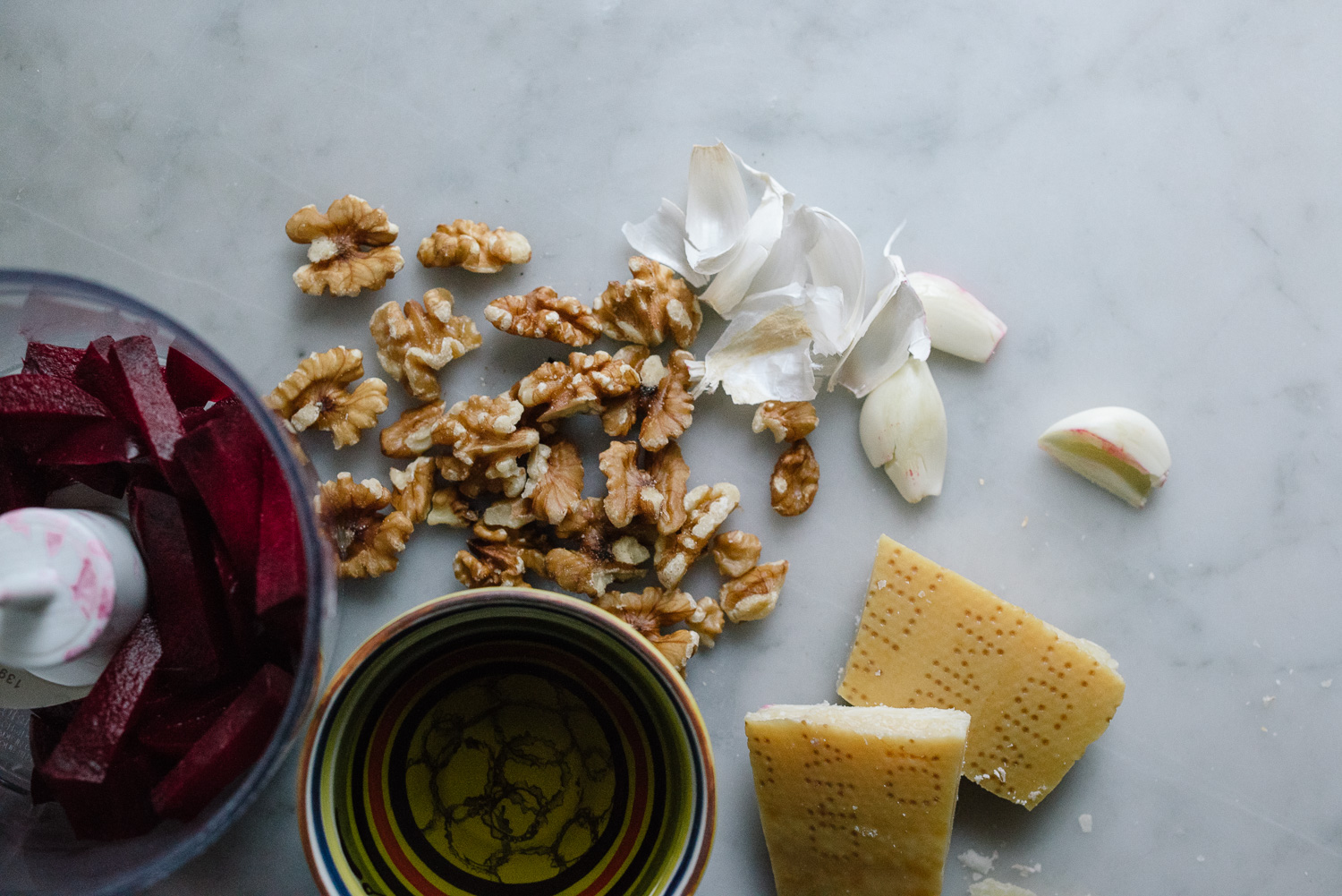 Fresh Beet Pasta + Beet Pesto