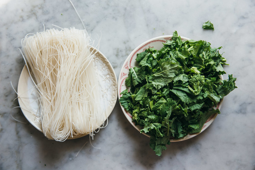  Herbal Rice Noodle Salad With Broccoli Rabe 