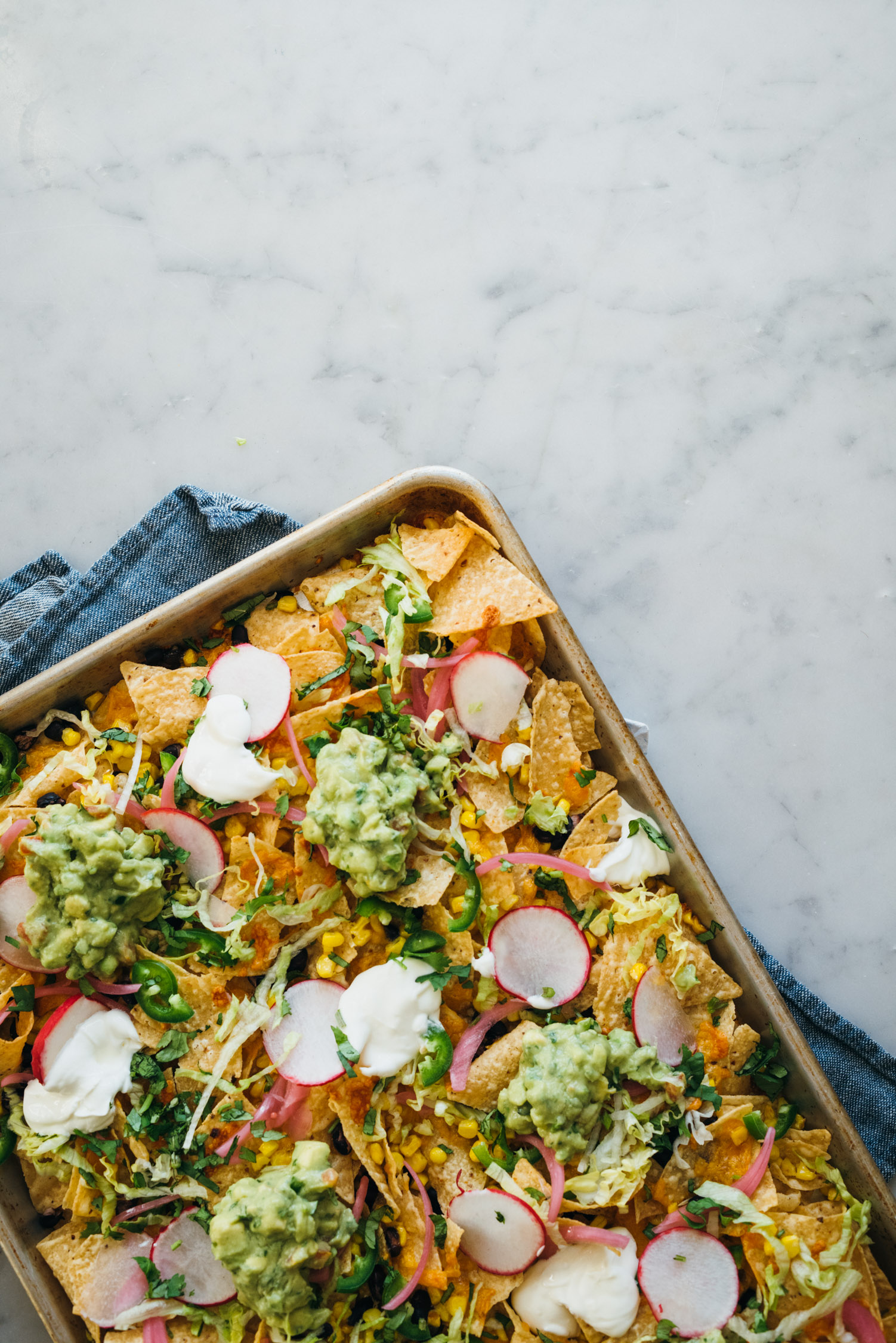 Vegetarian Loaded Nachos