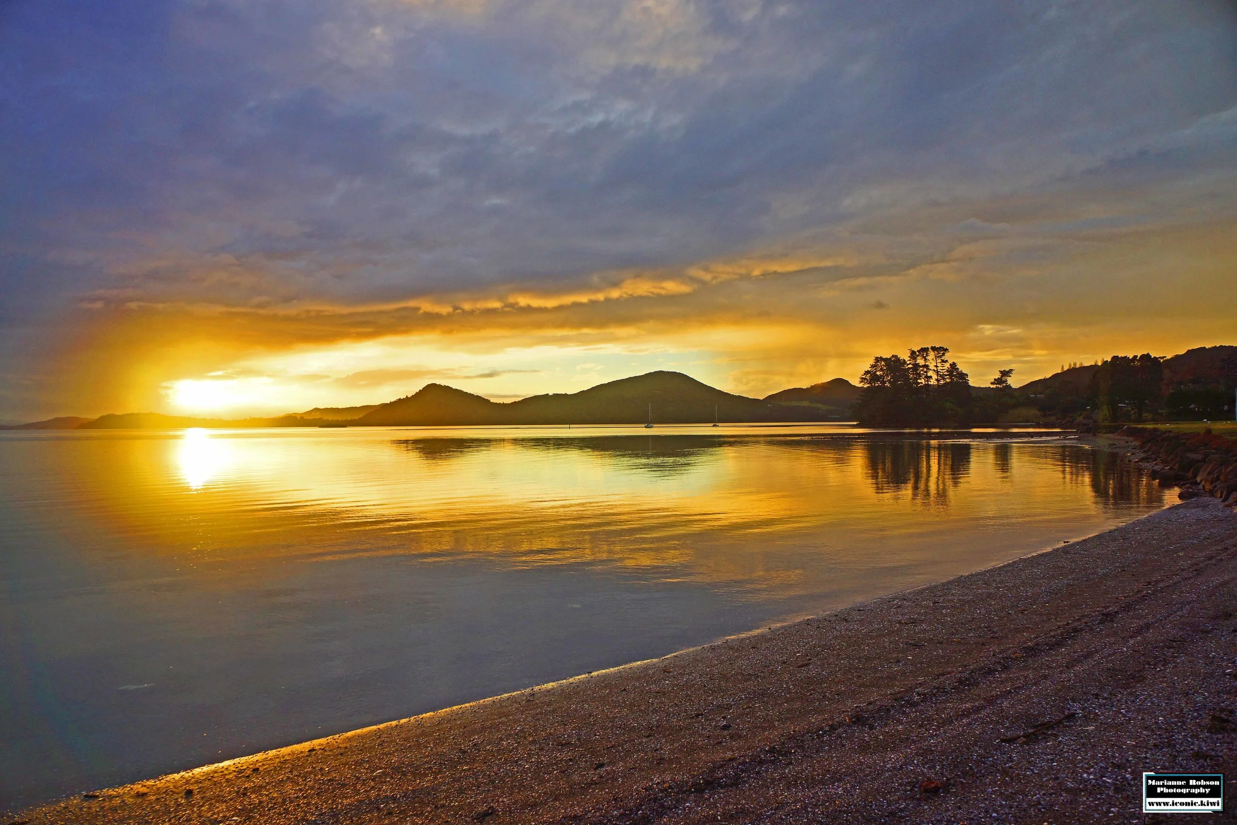 This sunset features in the 2015 calendar - March