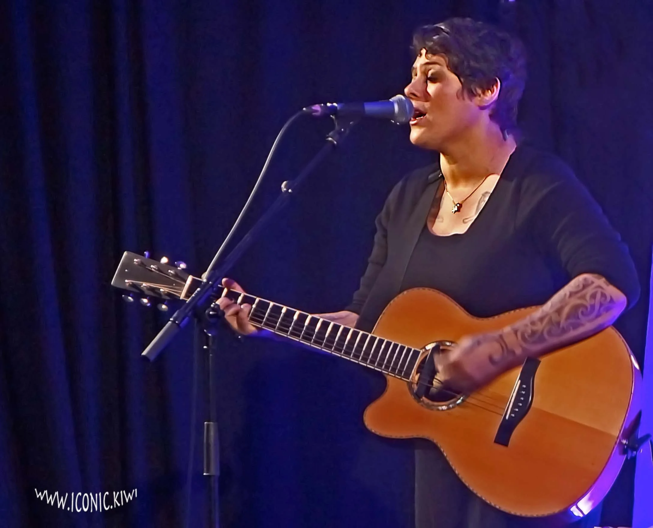 Anika Moa in concert in Whangarei, Northland, New Zealand