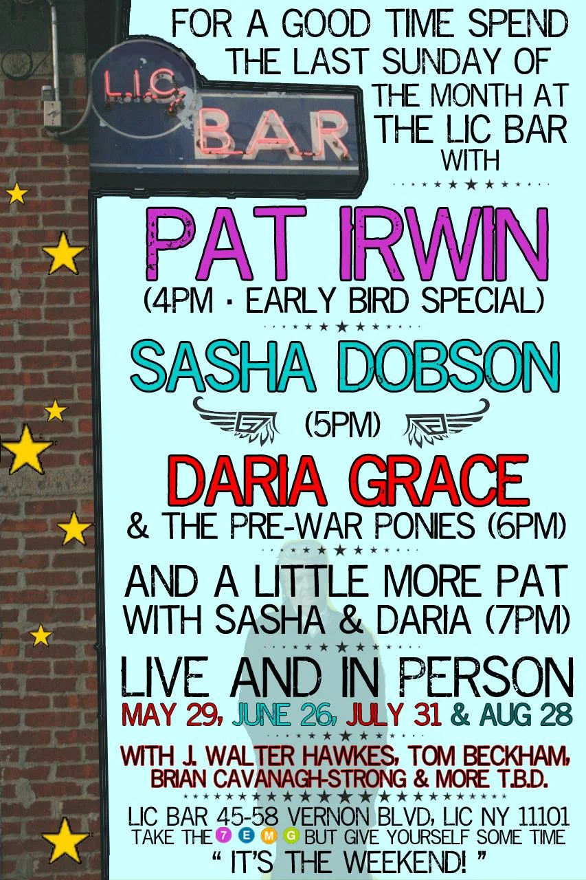 LIC Bar with Pat Irwin & Sasha Dobson