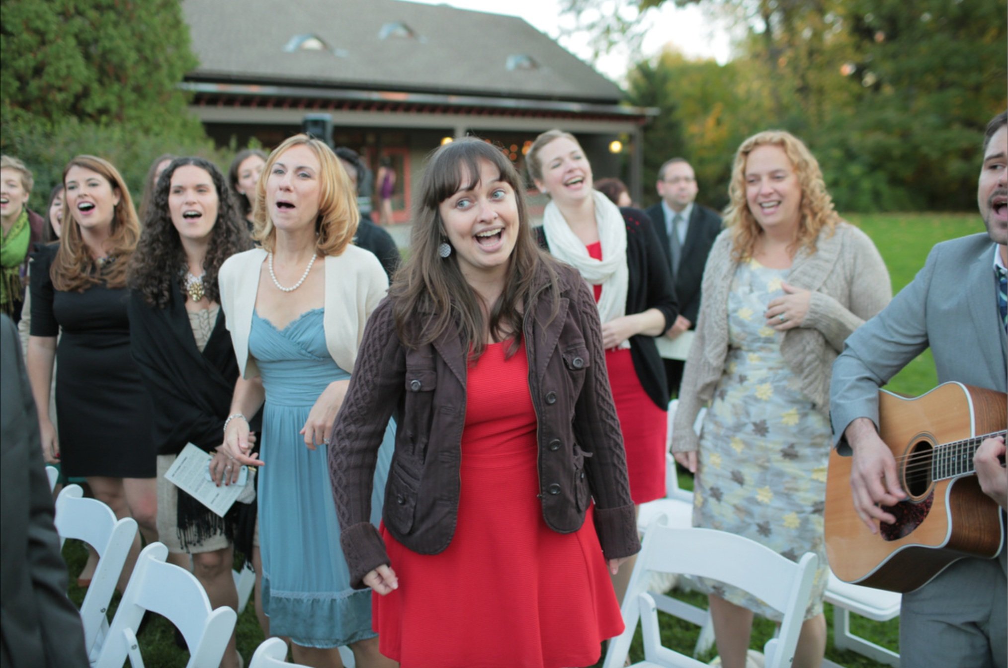 Outdoor Fall Recessional 