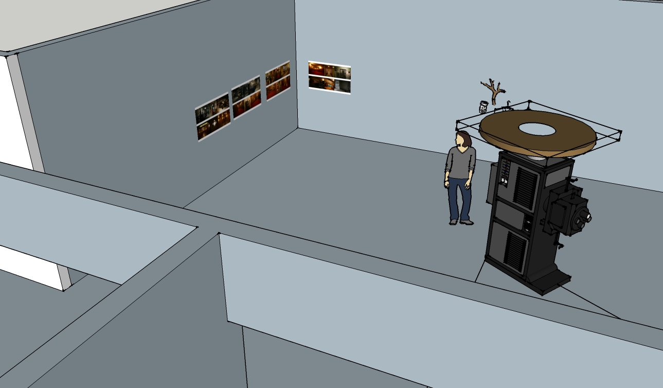 3D sketch up model for Land Lost installation