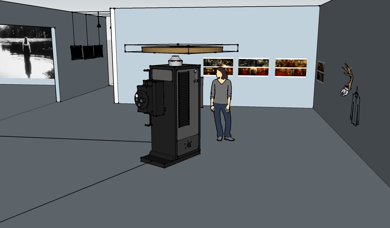 3D sketch up model for Land Lost installation