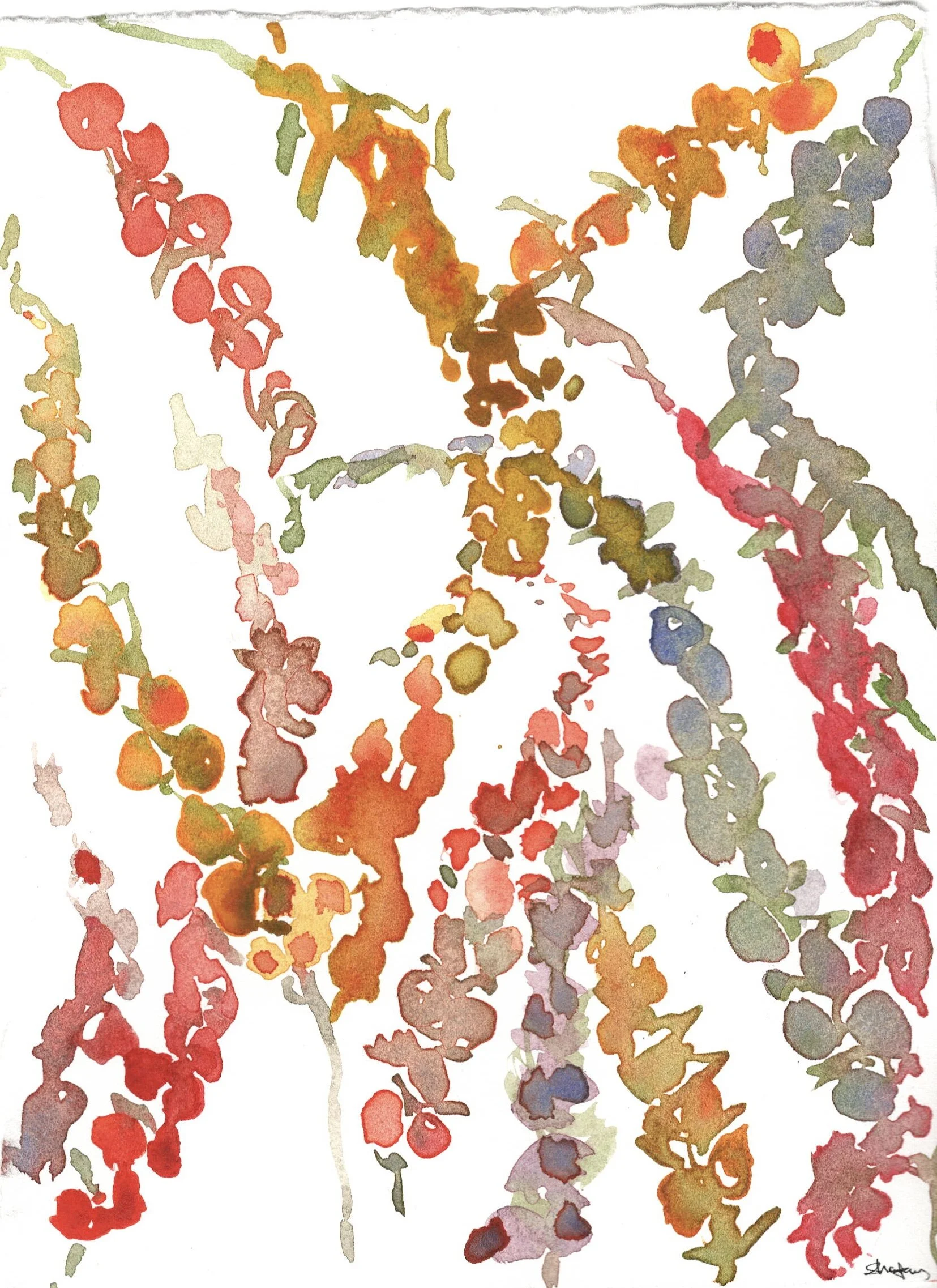 Multi Trailing Flowers Large 1