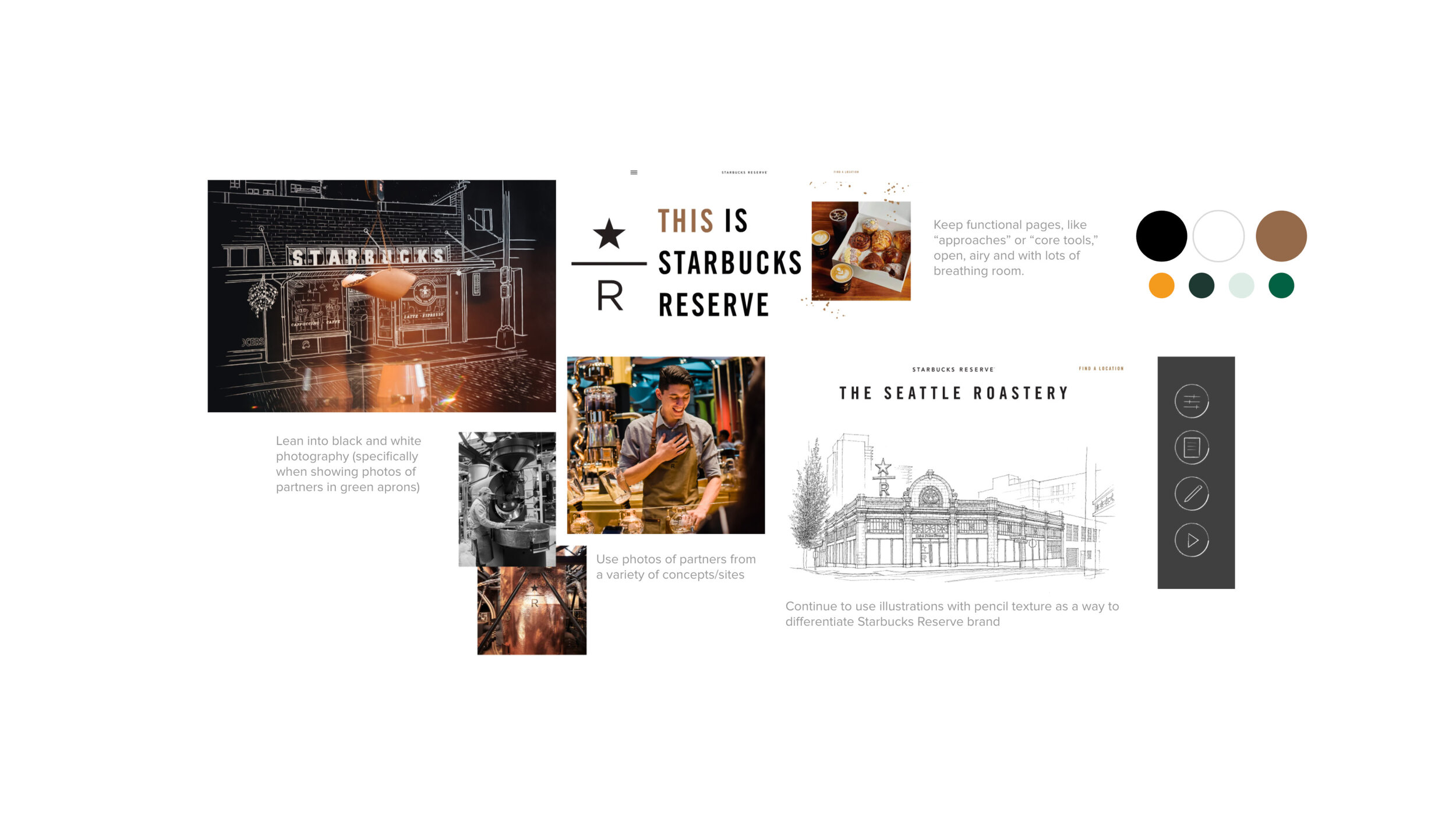 The creative approach focused on merging three brands (Starbucks, Starbucks Reserve and Princi) into one tool.